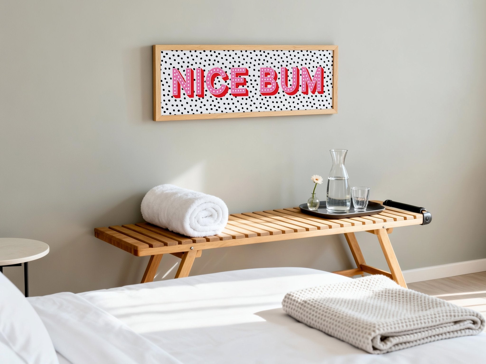 Nice Bum Framed Print (New Style) - Above The Door