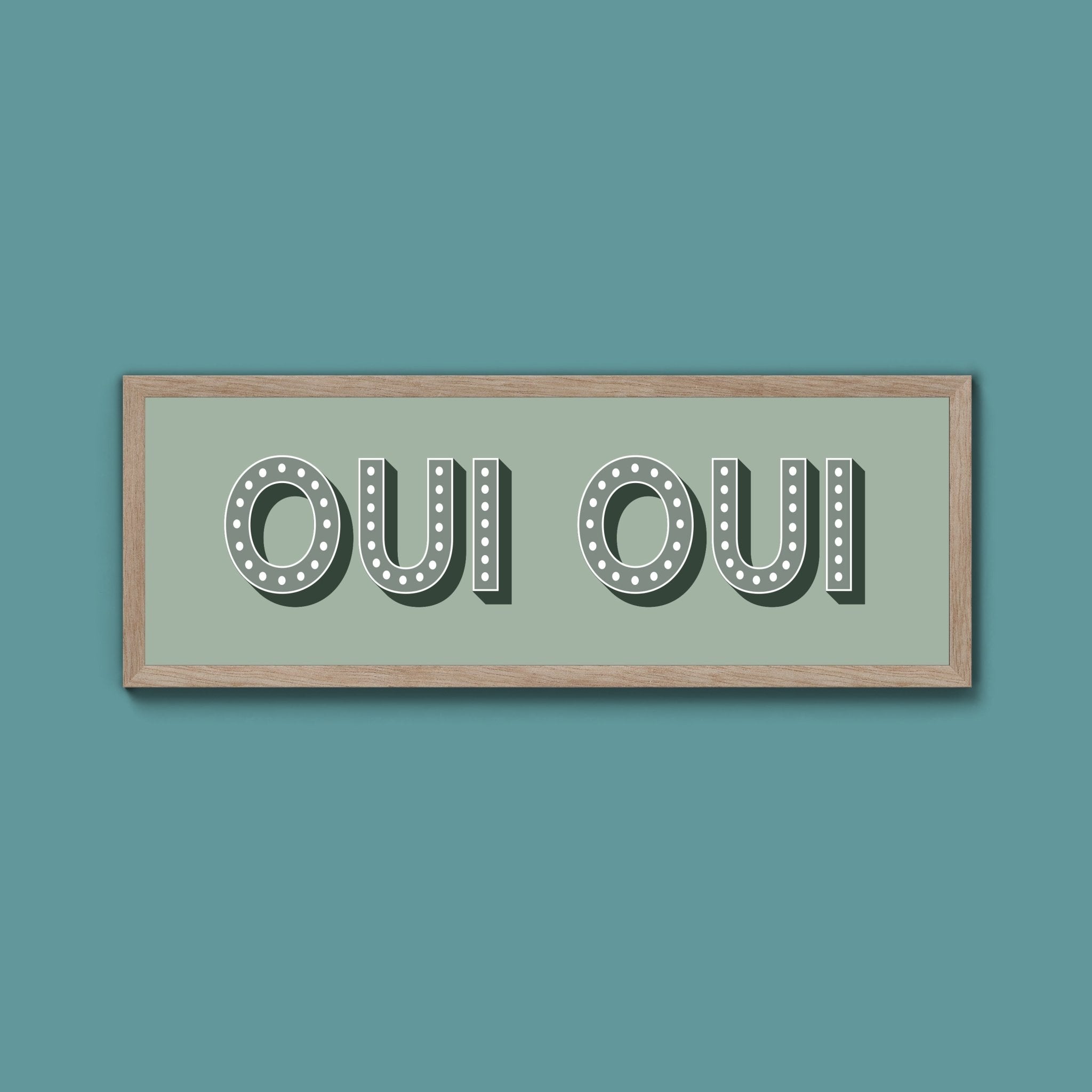 Oui Oui Framed Print (New Style) - Above The Door