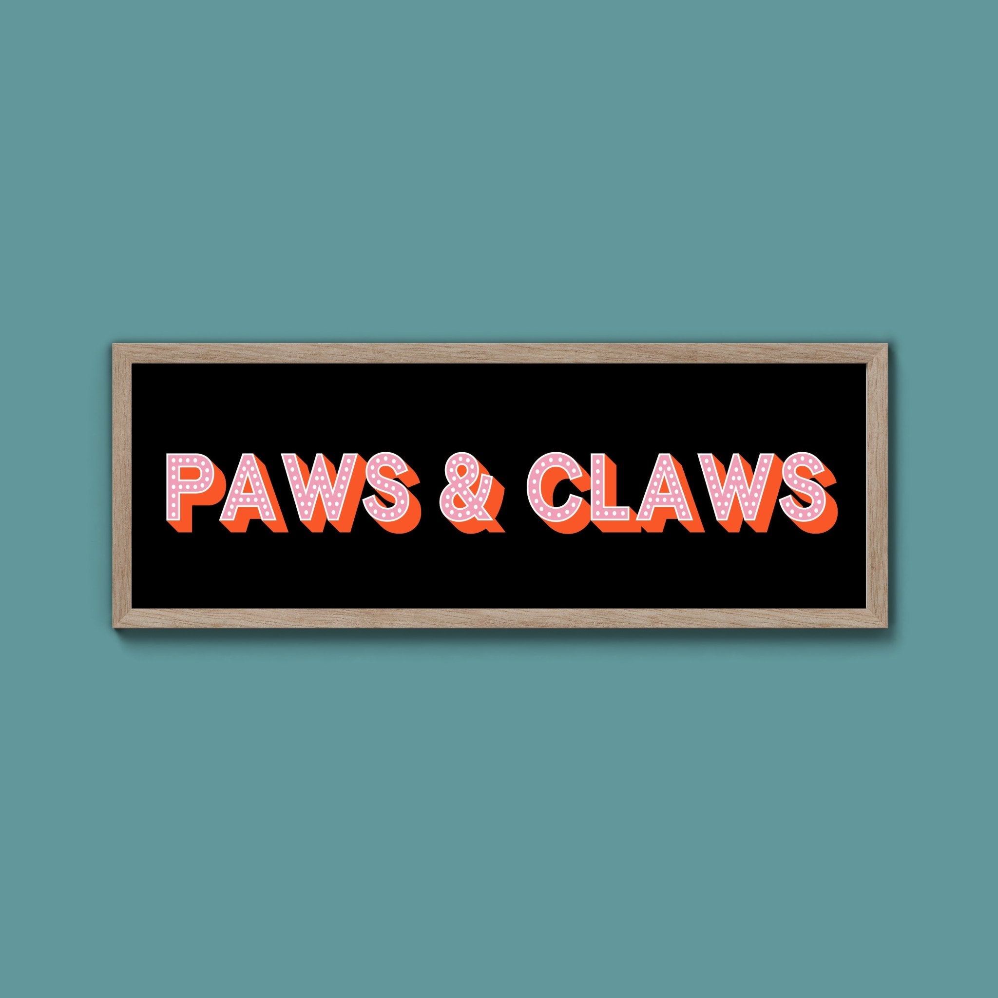 Paws & Claws Framed Print (New Style) - Above The Door