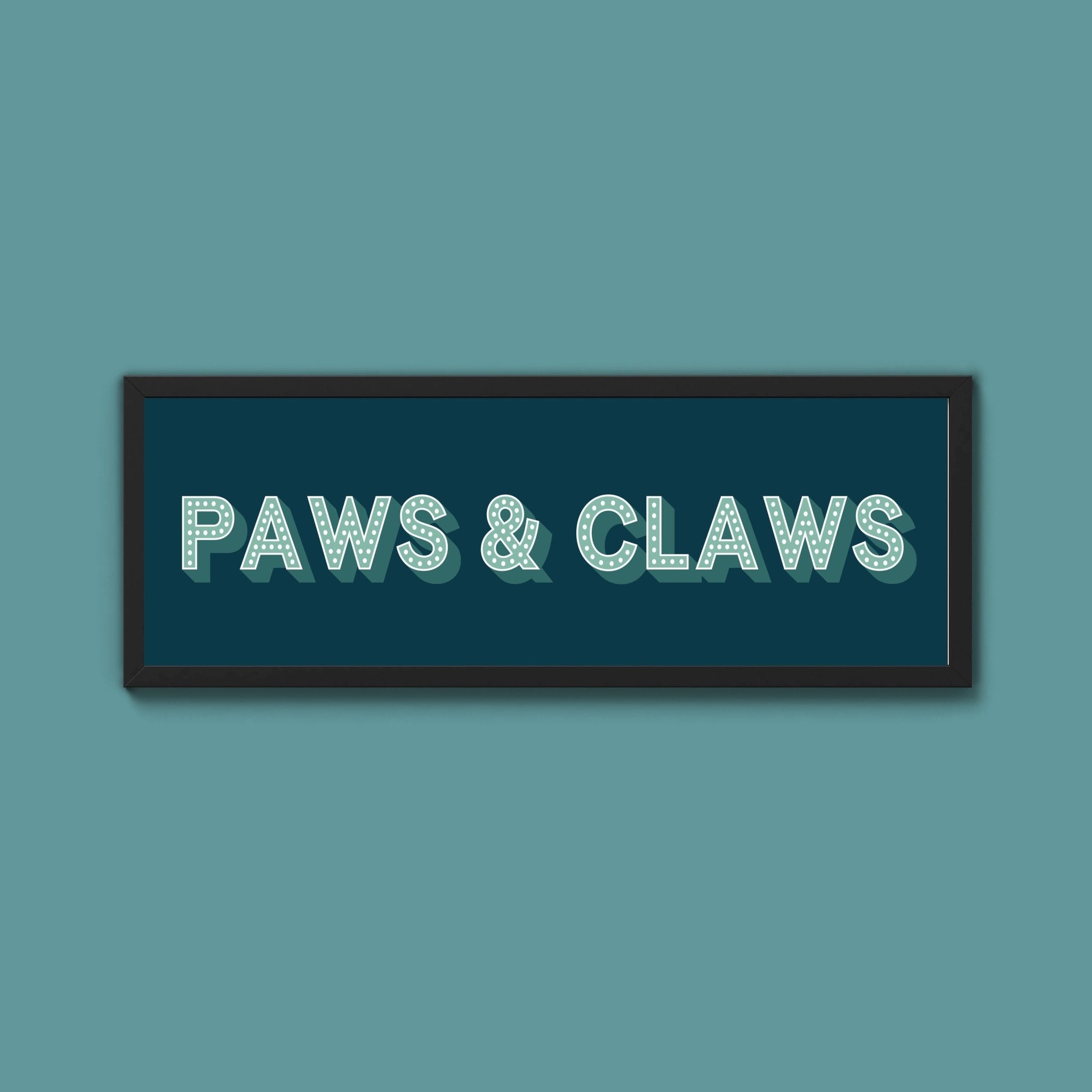 Paws & Claws Framed Print (New Style) - Above The Door