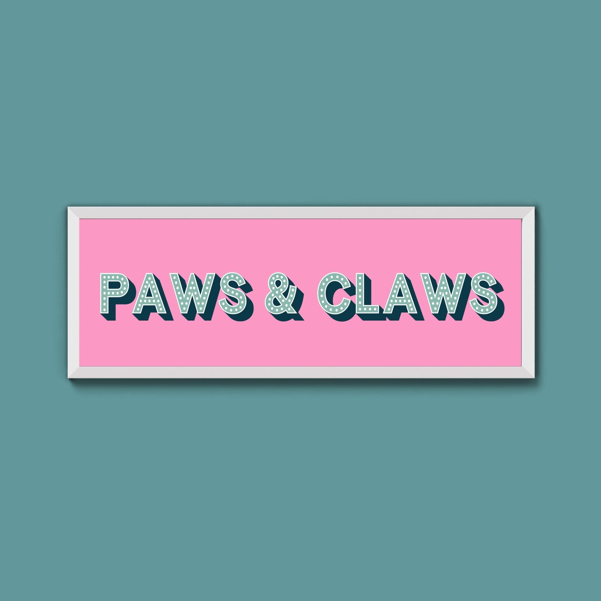 Paws & Claws Framed Print (New Style) - Above The Door