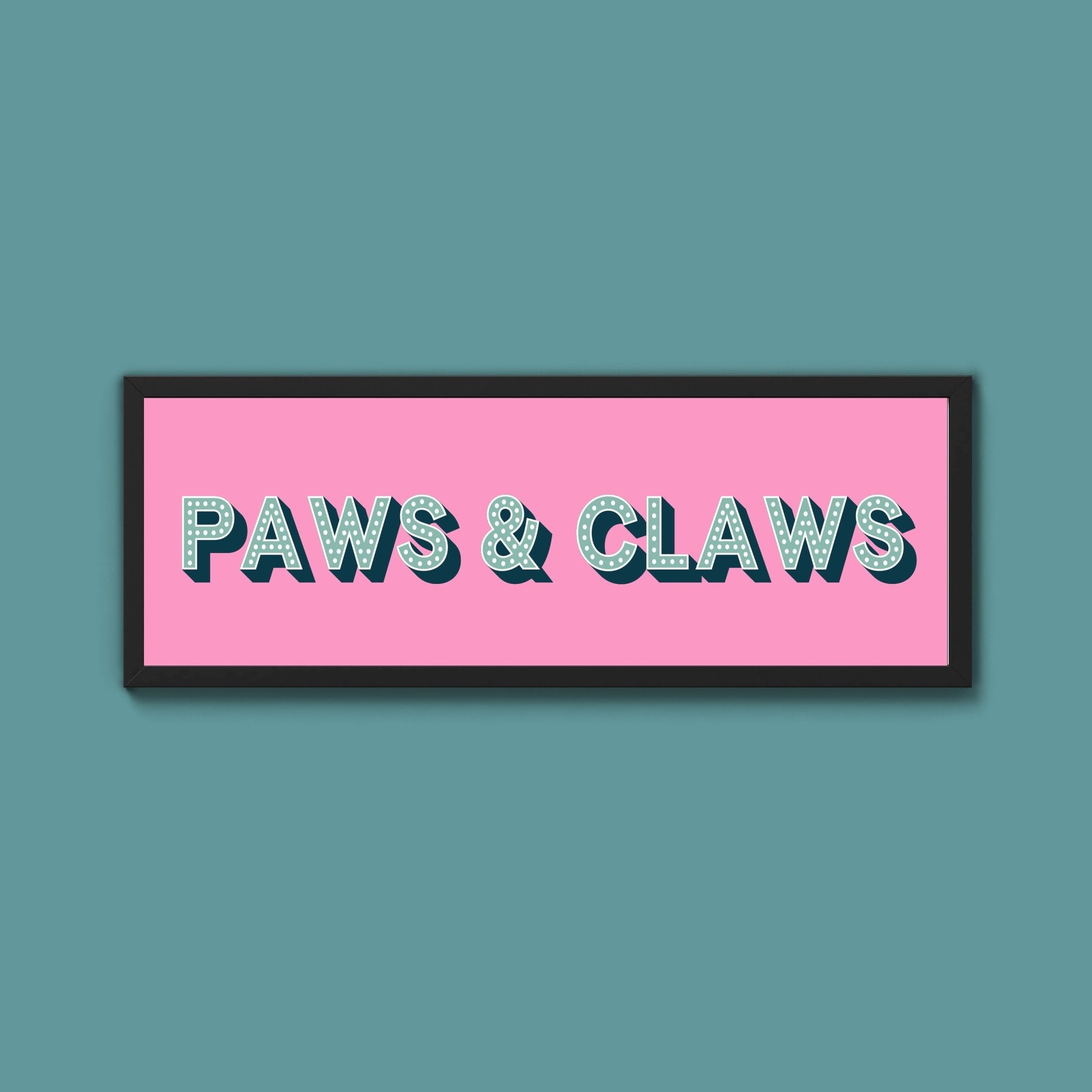 Paws & Claws Framed Print (New Style) - Above The Door