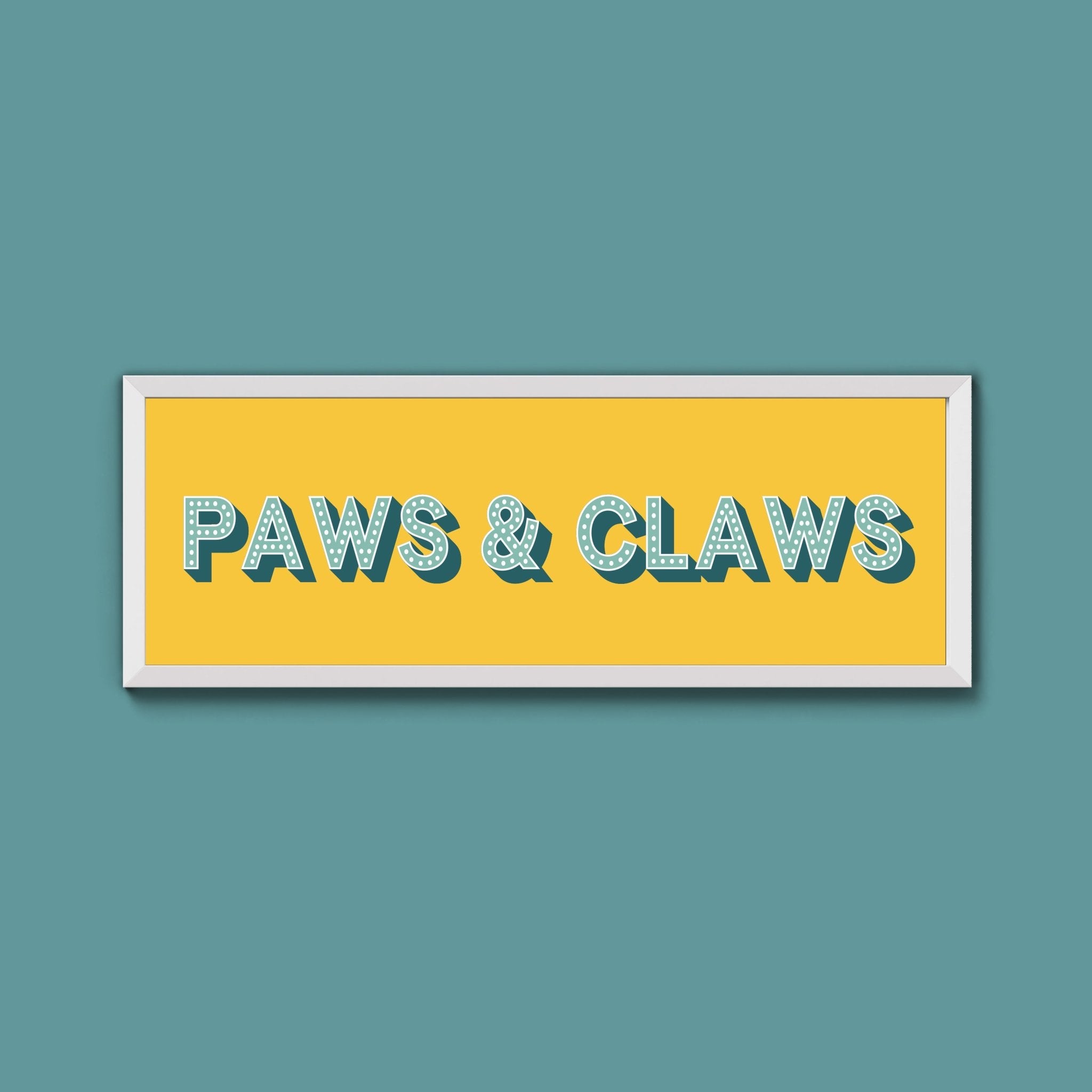 Paws & Claws Framed Print (New Style) - Above The Door