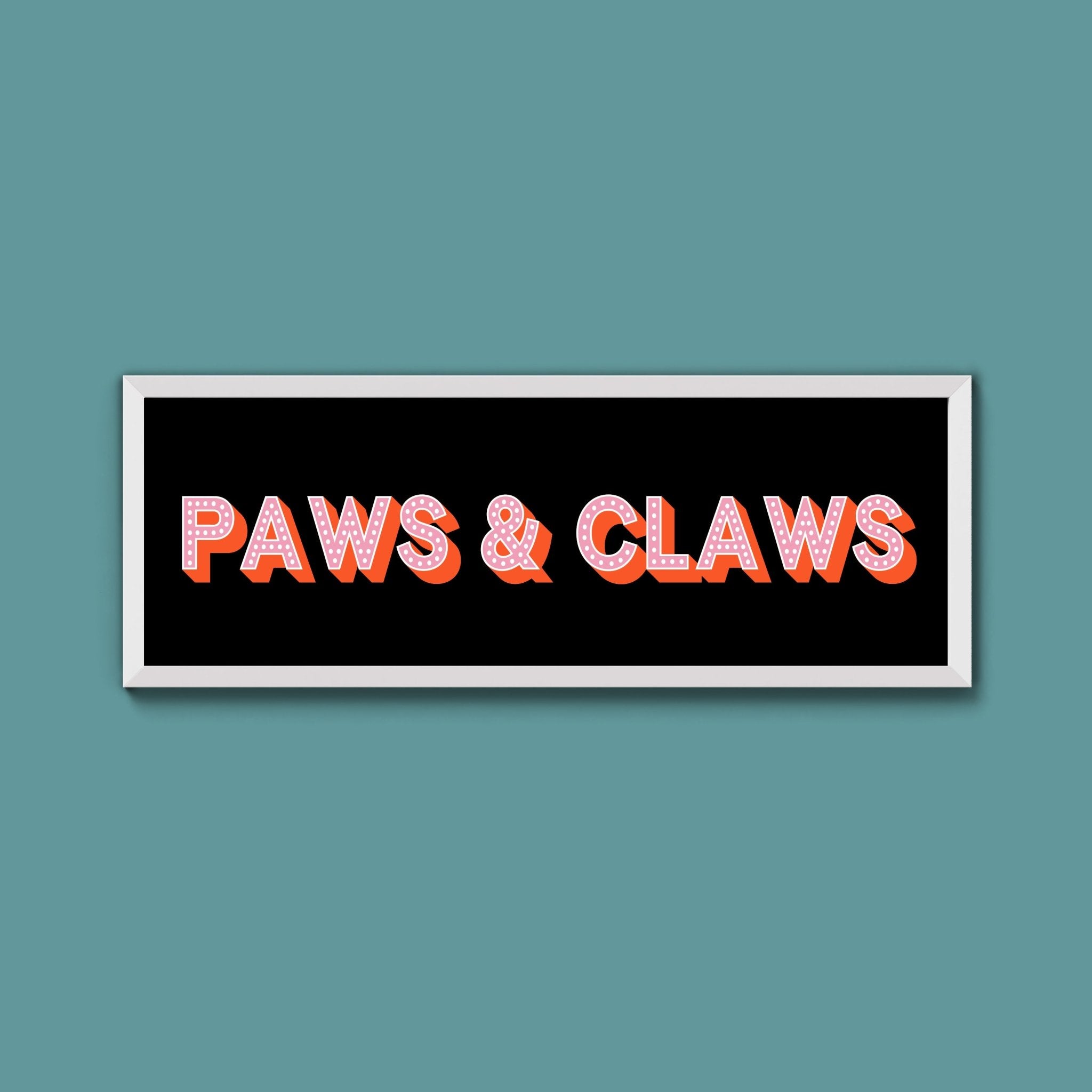 Paws & Claws Framed Print (New Style) - Above The Door