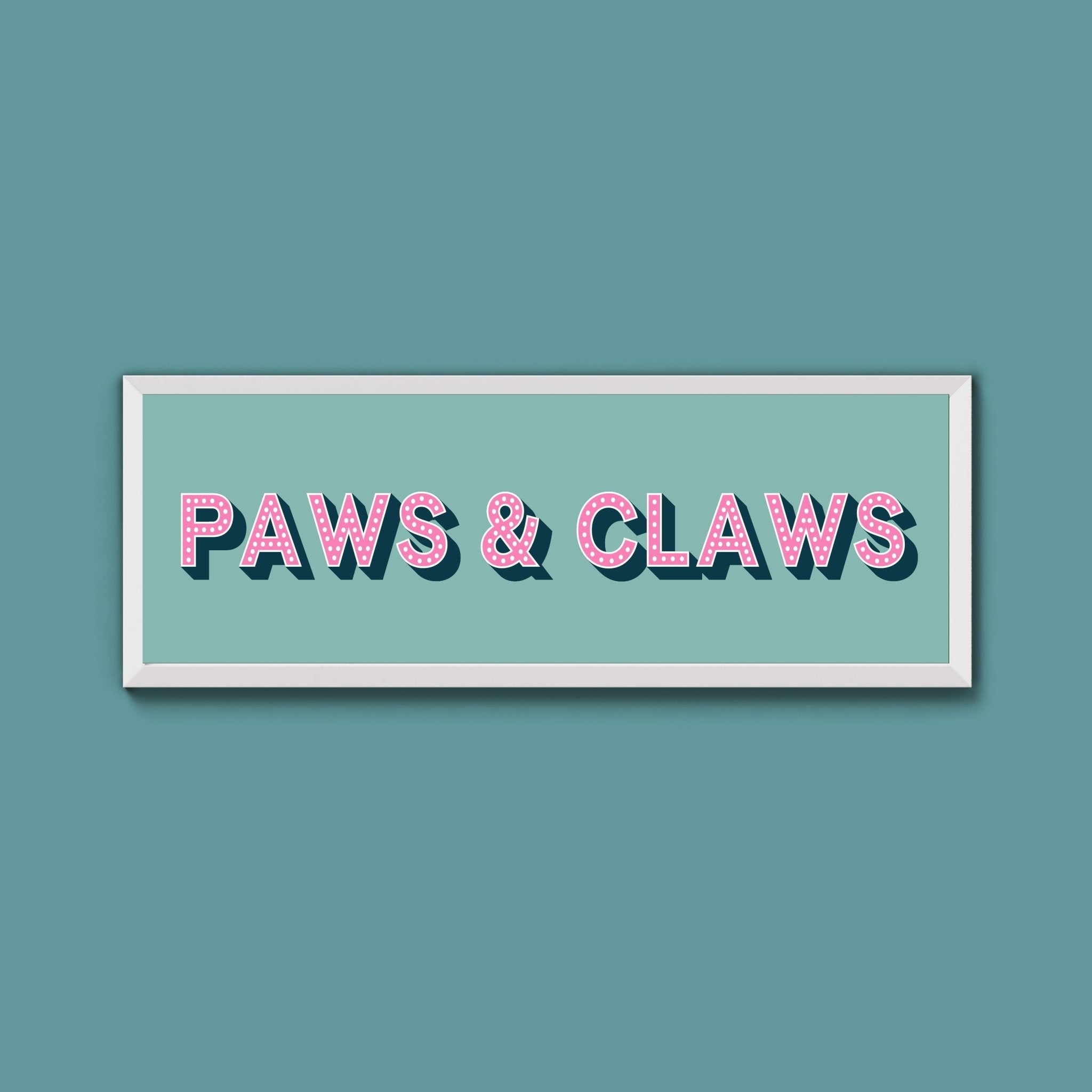 Paws & Claws Framed Print (New Style) - Above The Door