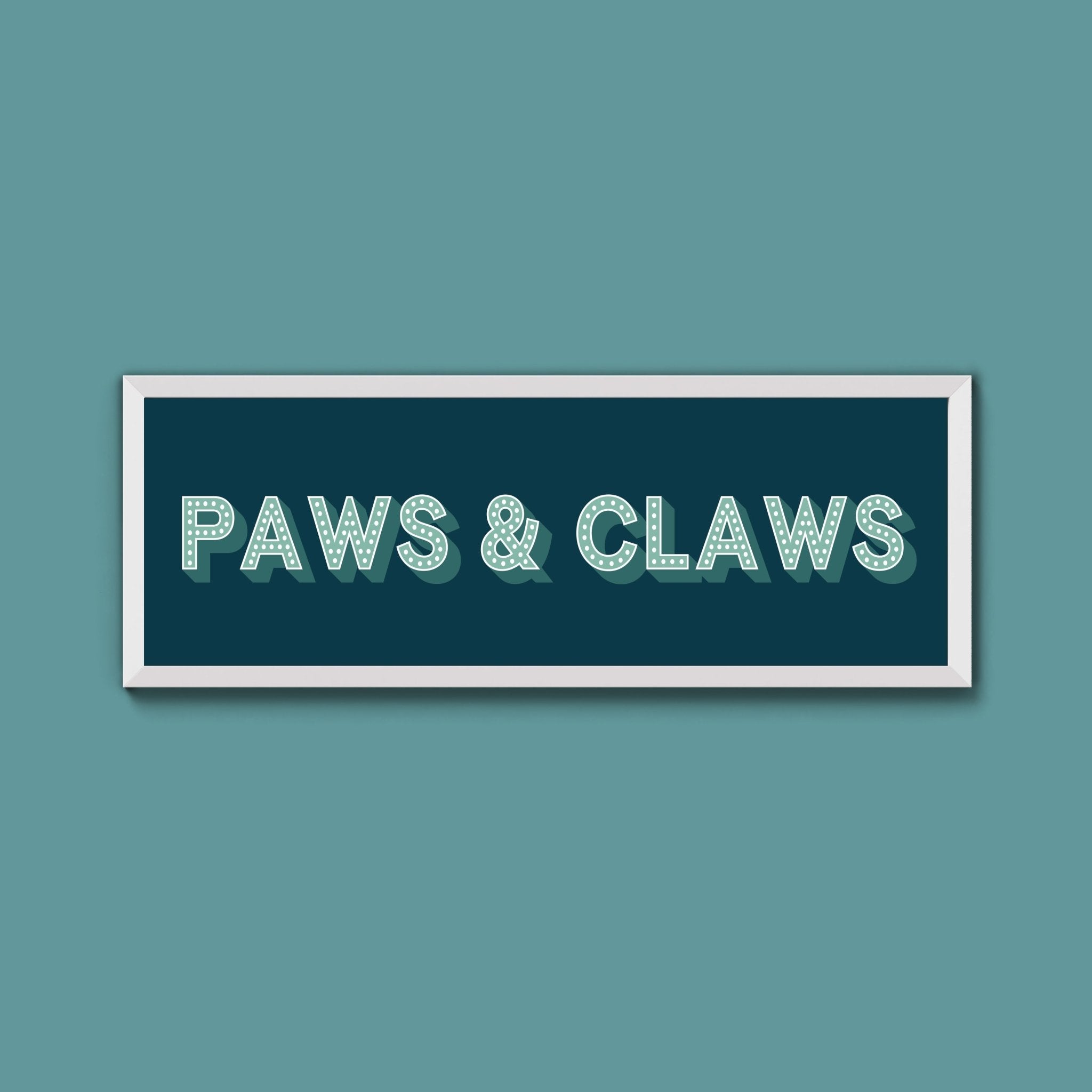 Paws & Claws Framed Print (New Style) - Above The Door