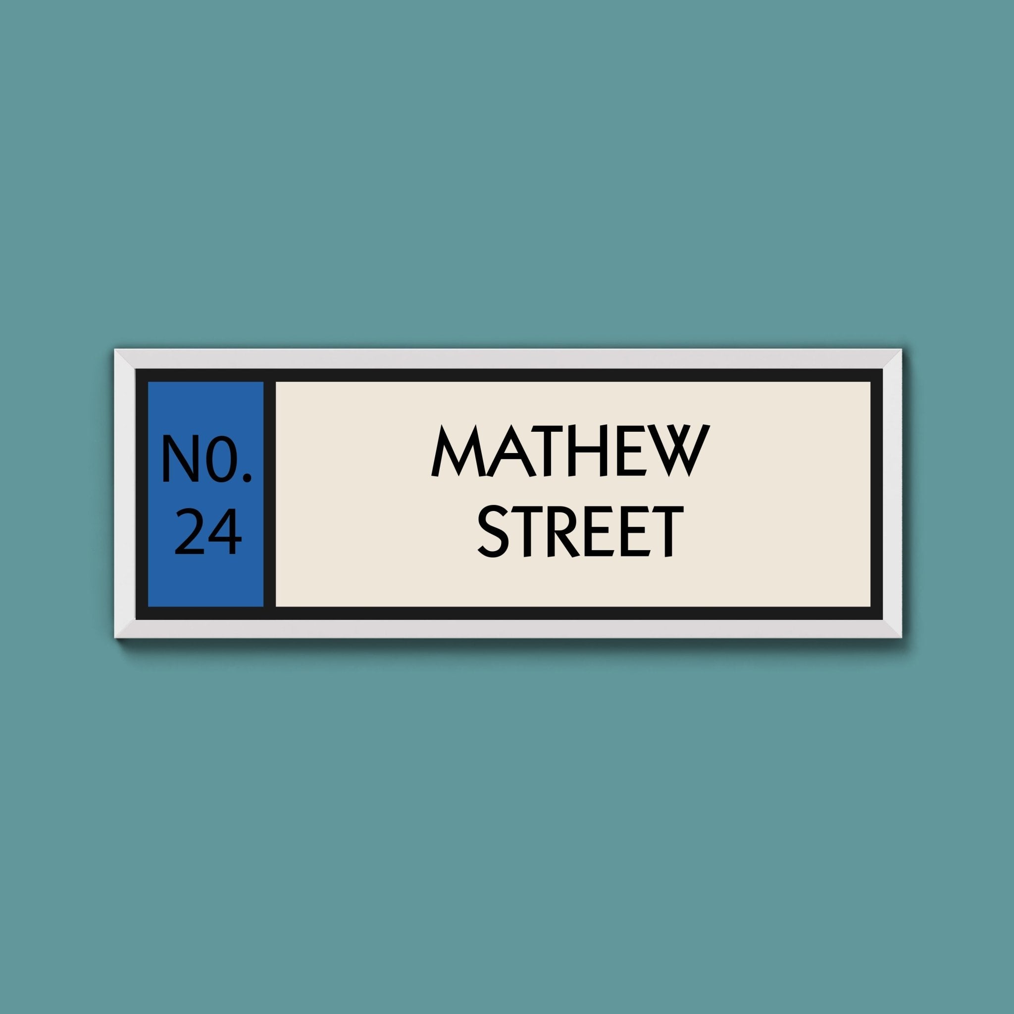 Personalised Framed Street Print (New Style) - Above The Door