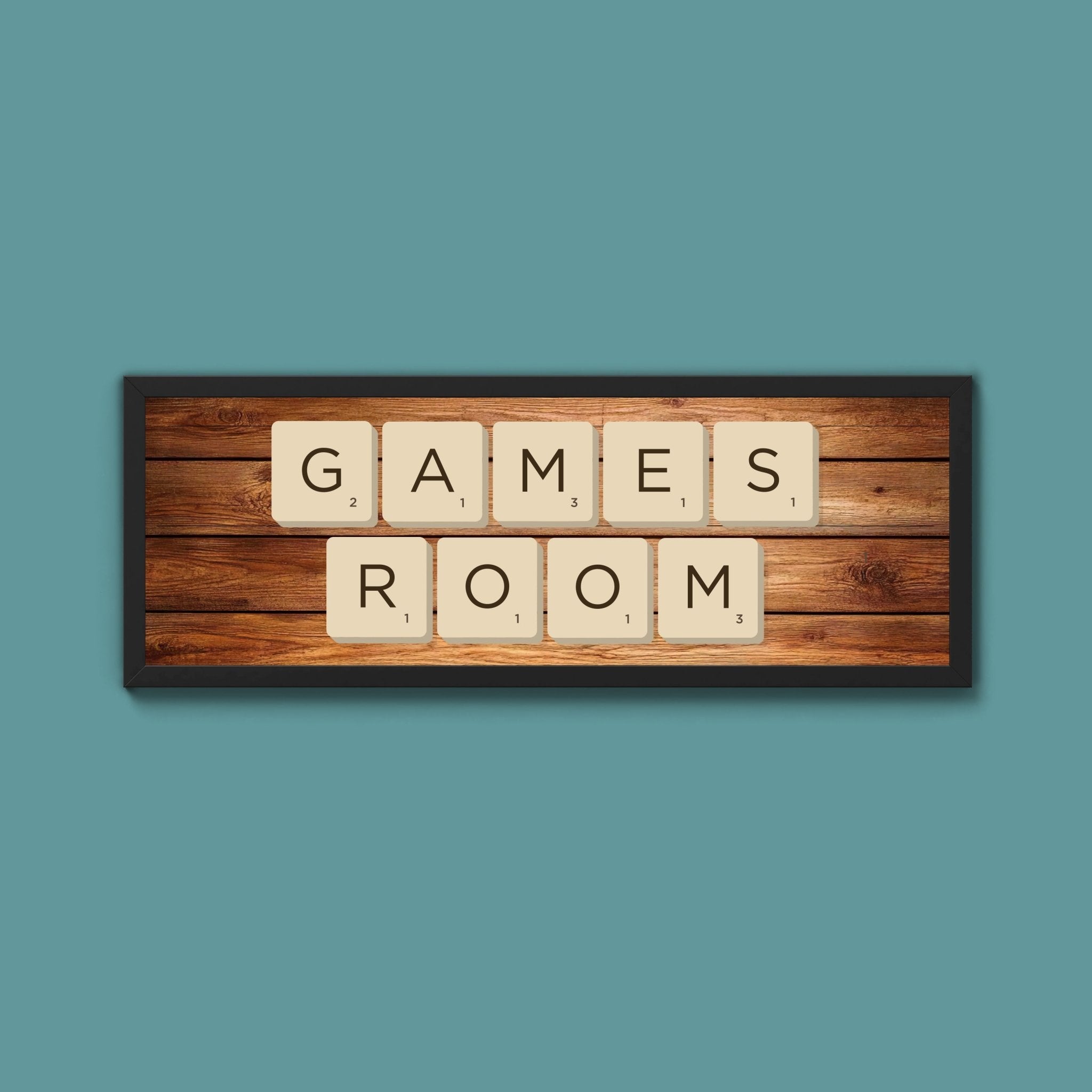 Personalised Scrabble Framed Print (New Style) - Above The Door