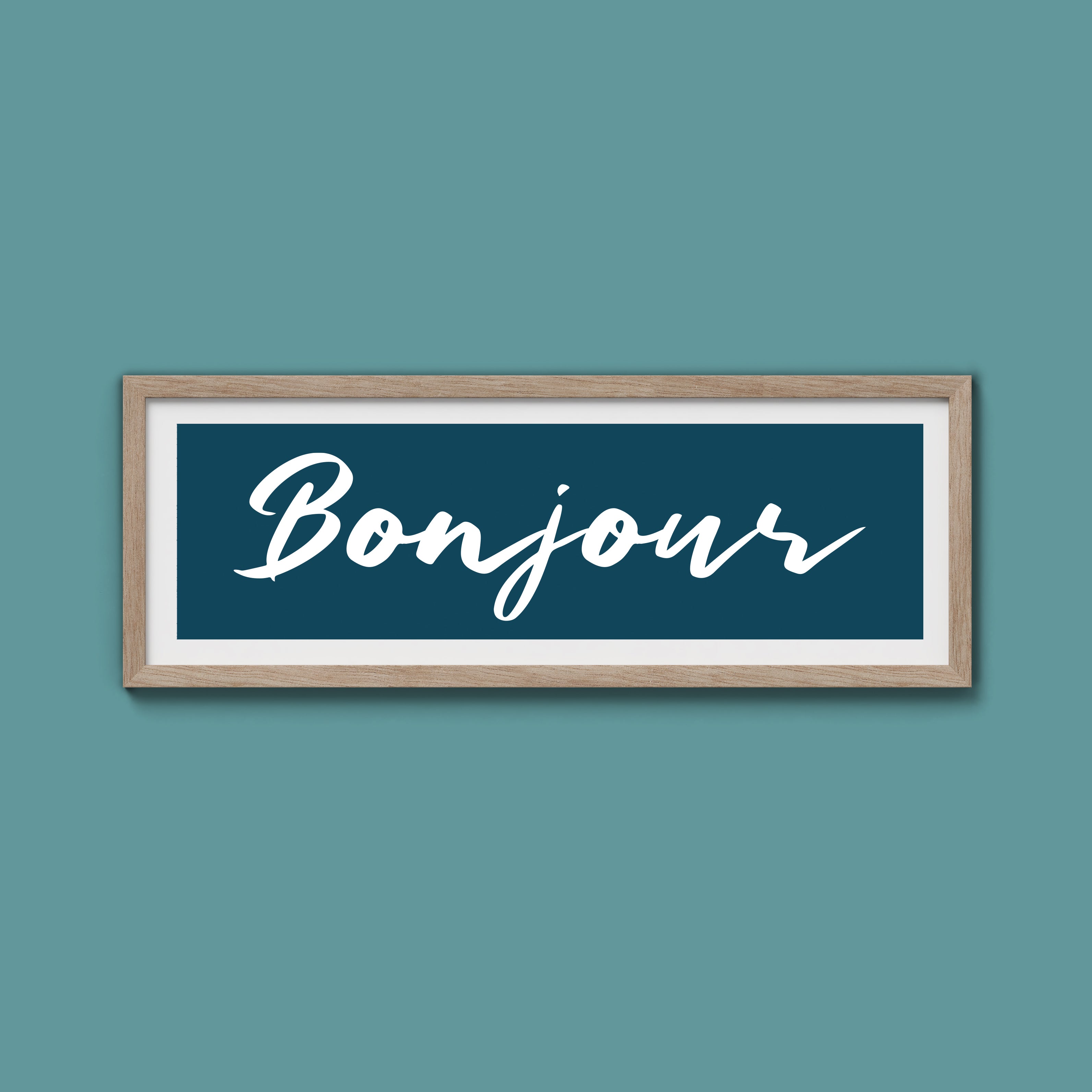 Bonjour Framed Print