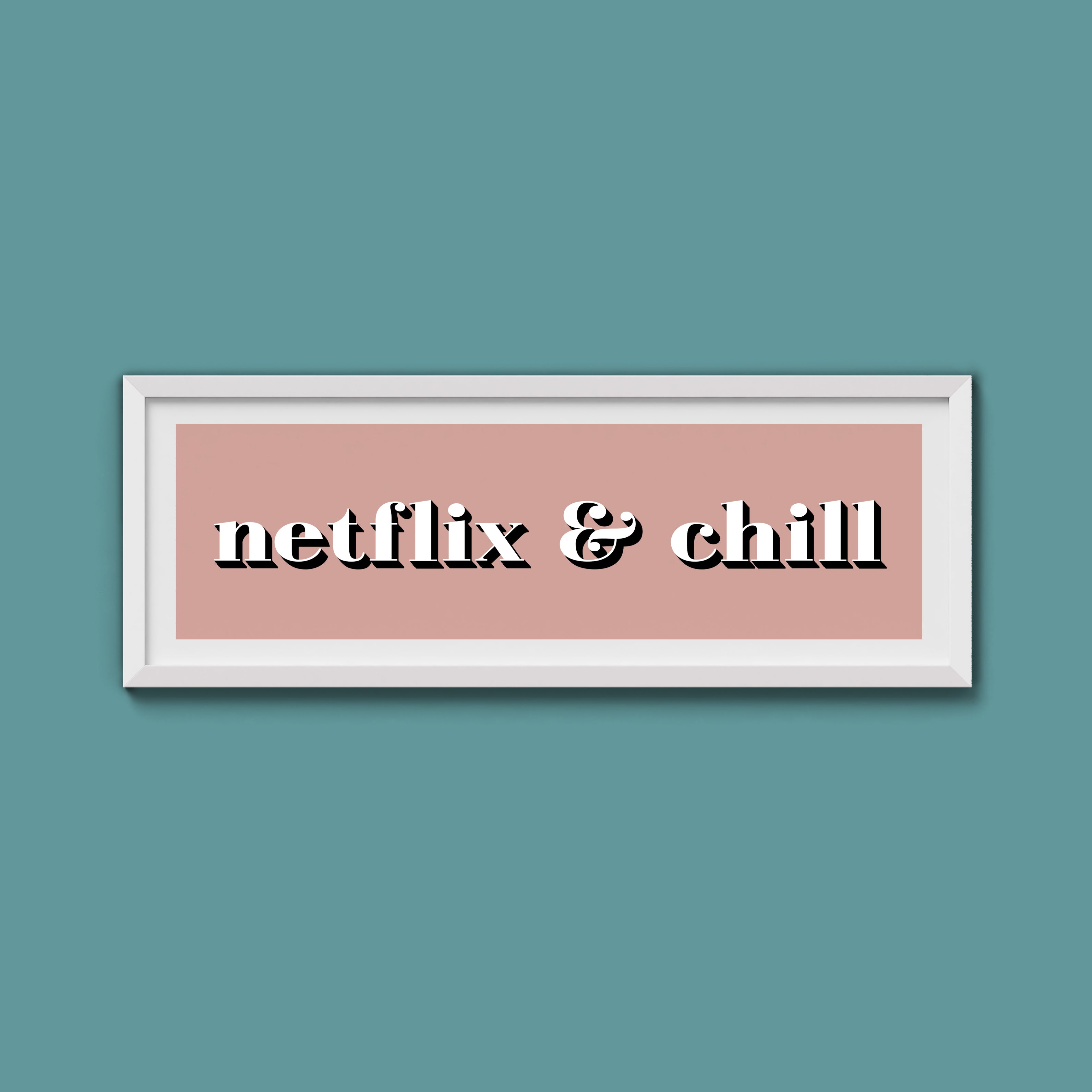 Netflix & Chill Framed Print