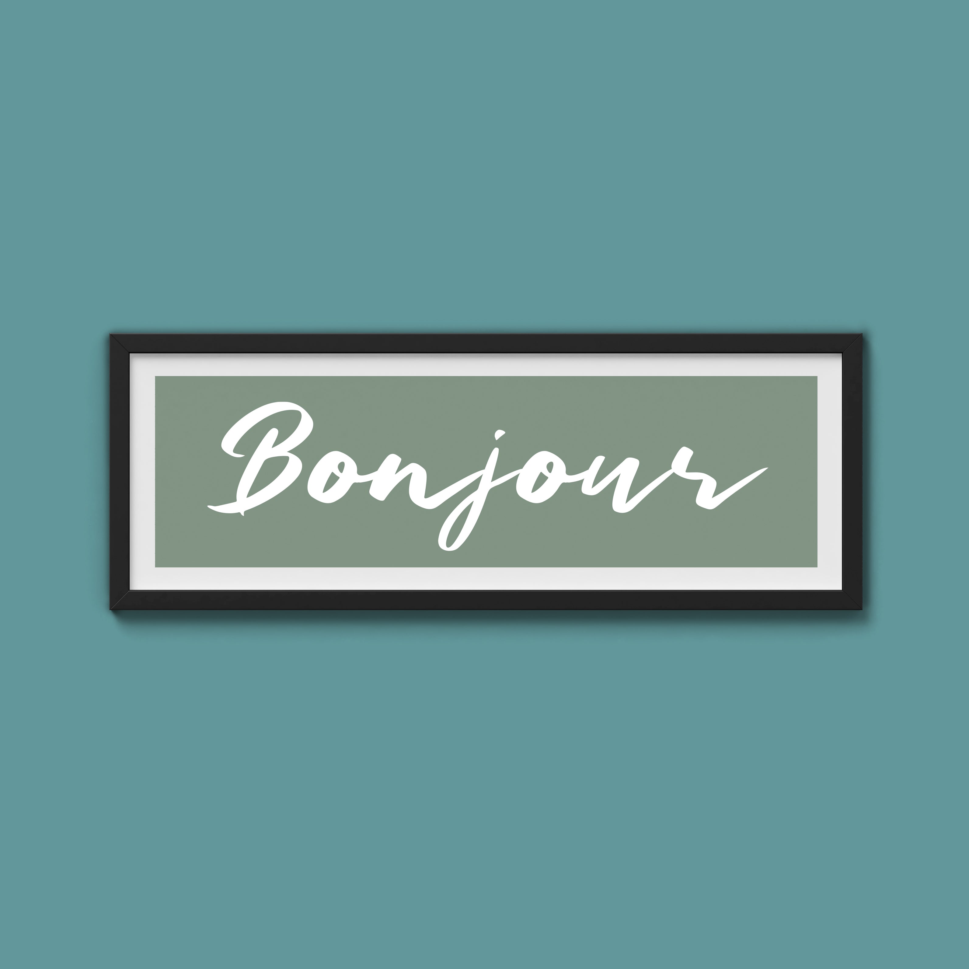 Bonjour Framed Print