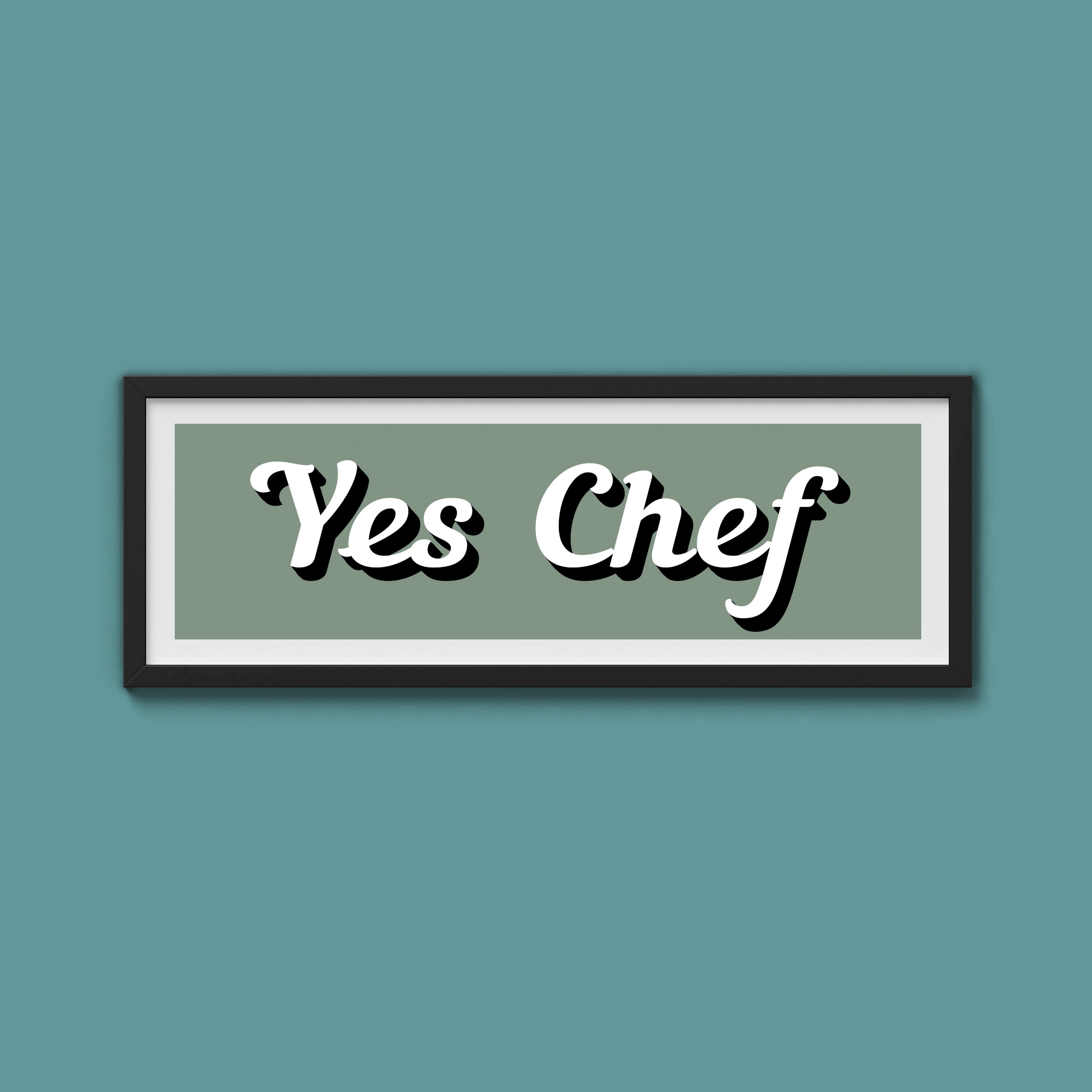 Yes Chef Framed Print