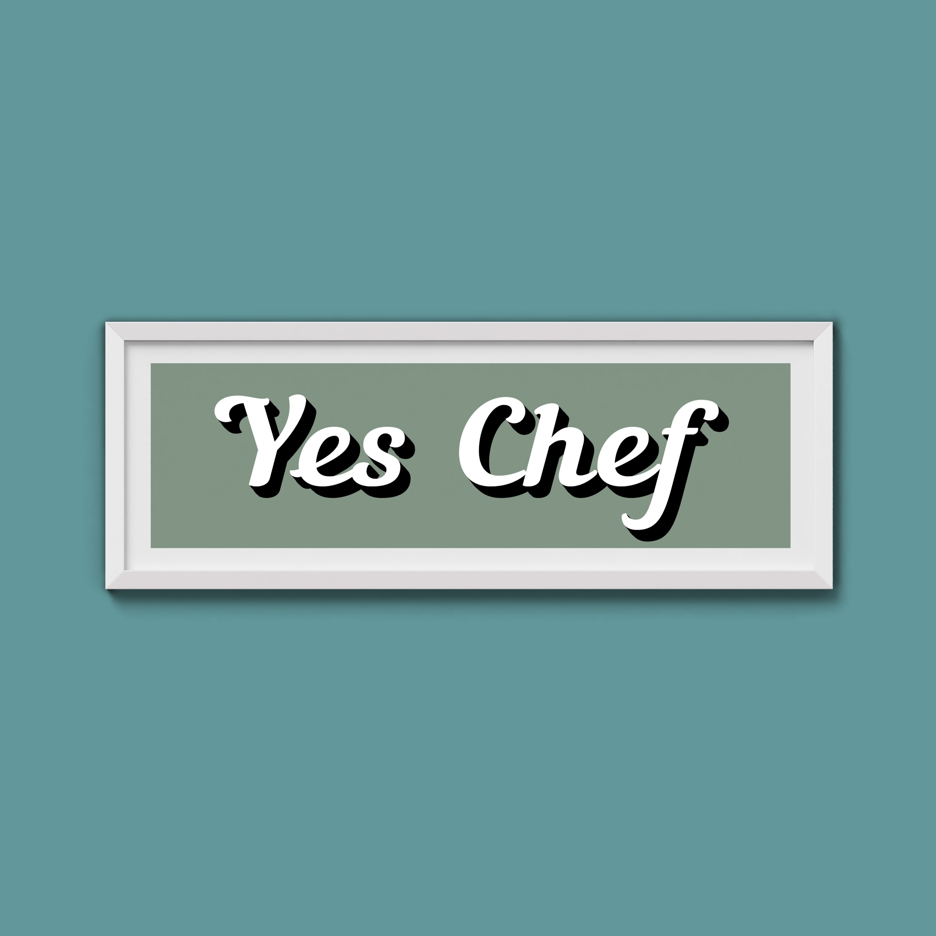 Yes Chef Framed Print