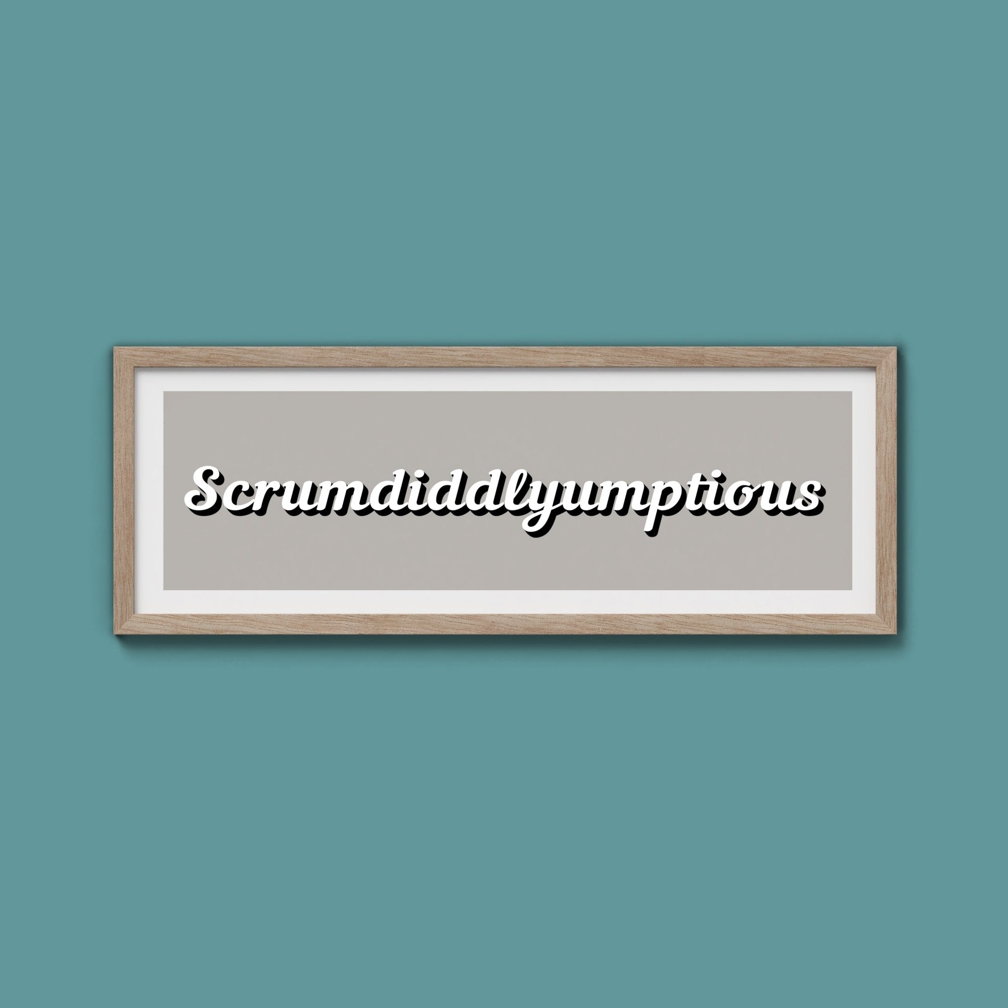 Scrumdiddlyumptious Framed Print - Above The Door