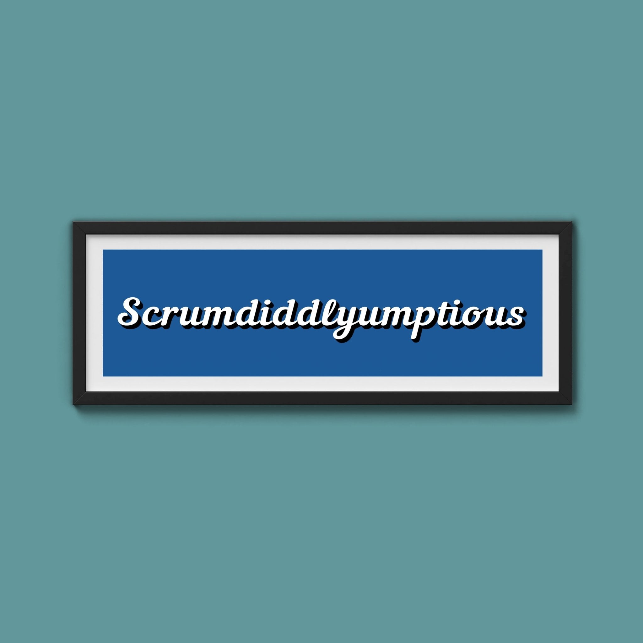Scrumdiddlyumptious Framed Print - Above The Door