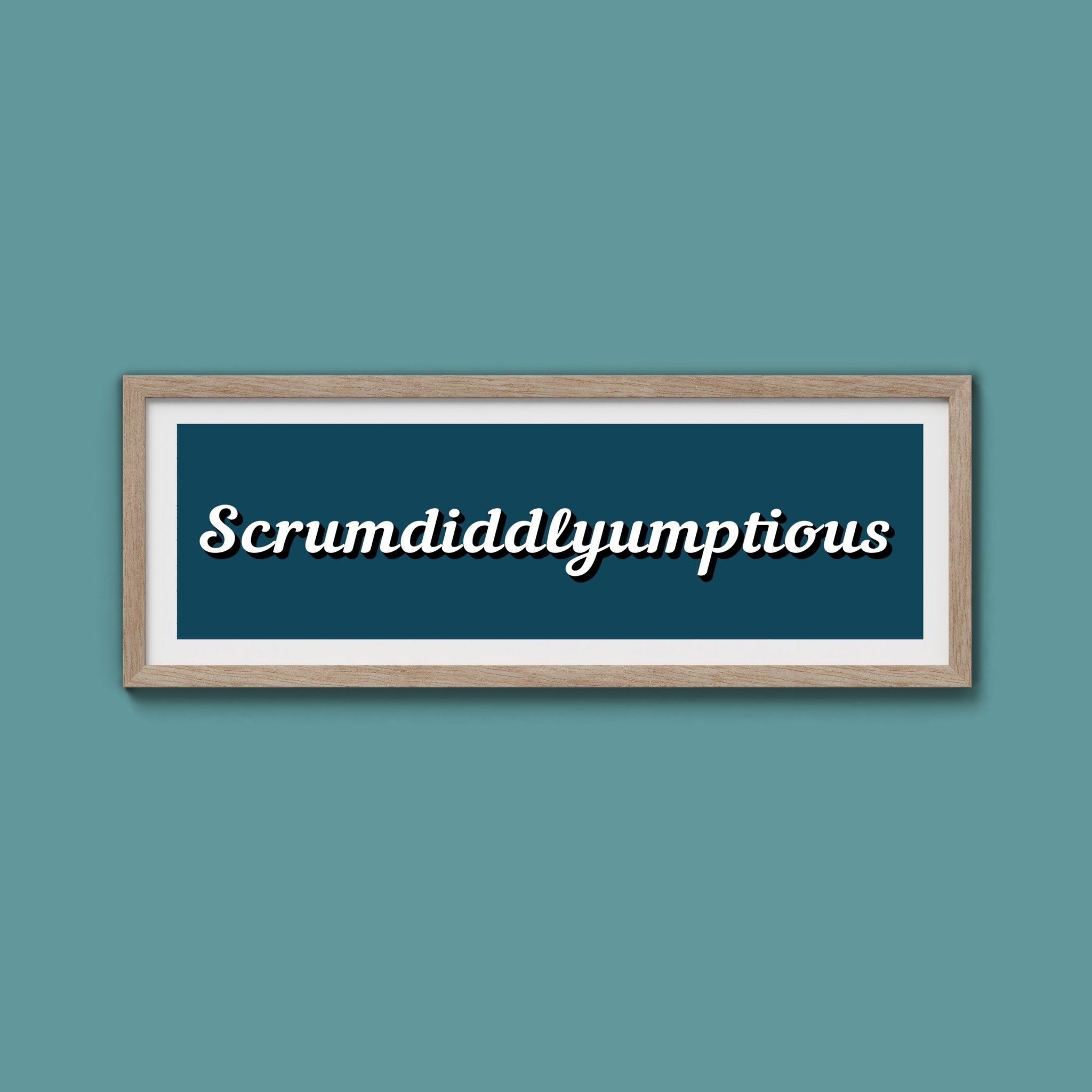 Scrumdiddlyumptious Framed Print - Above The Door