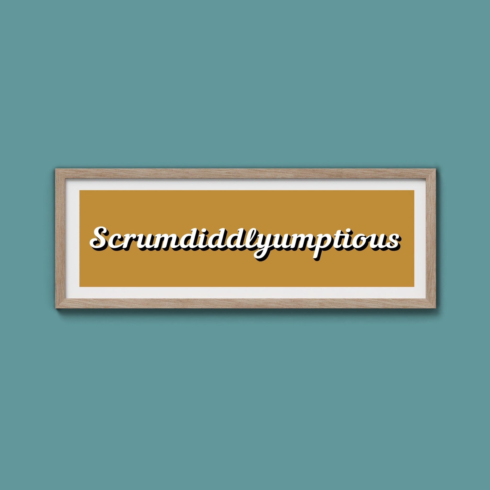 Scrumdiddlyumptious Framed Print - Above The Door