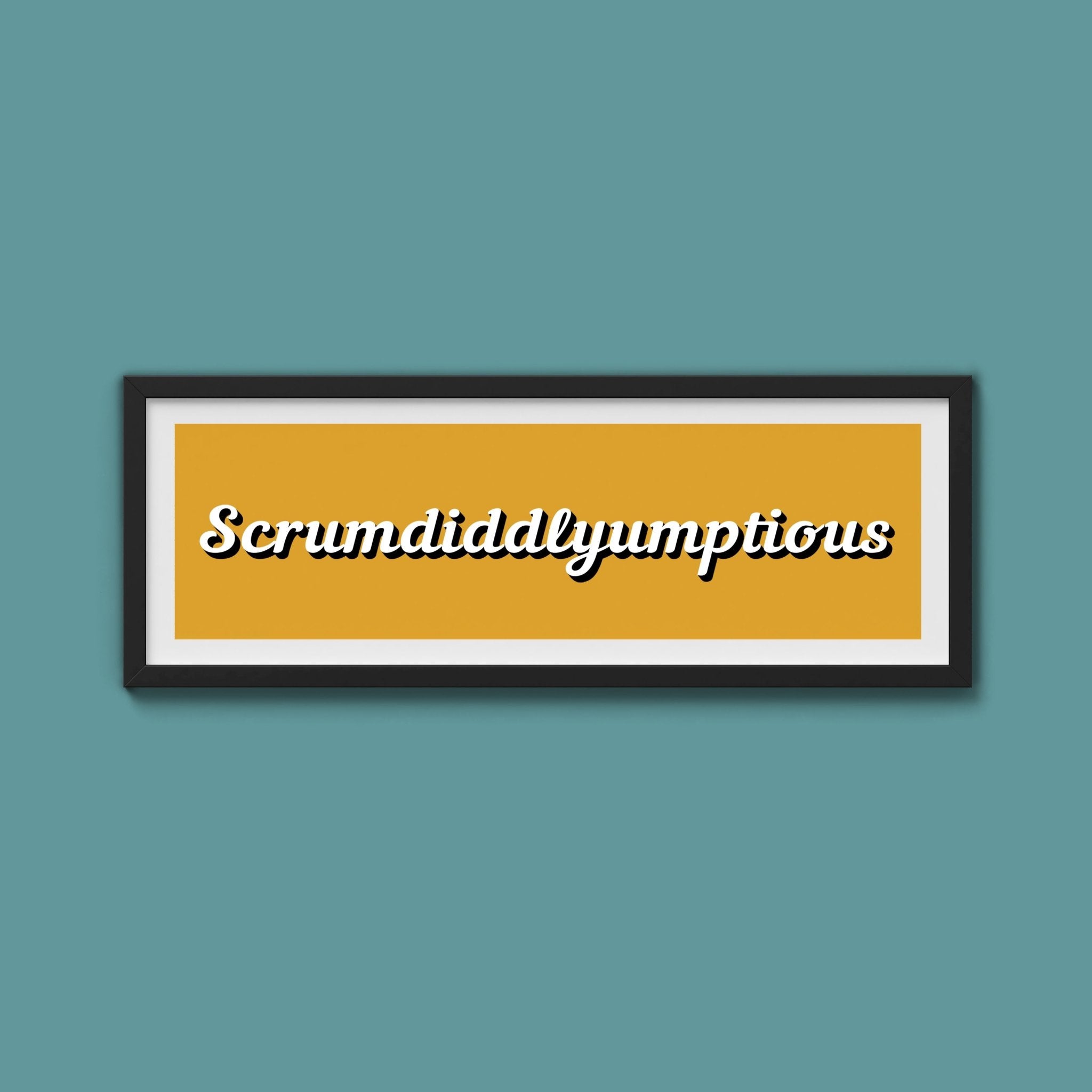 Scrumdiddlyumptious Framed Print - Above The Door