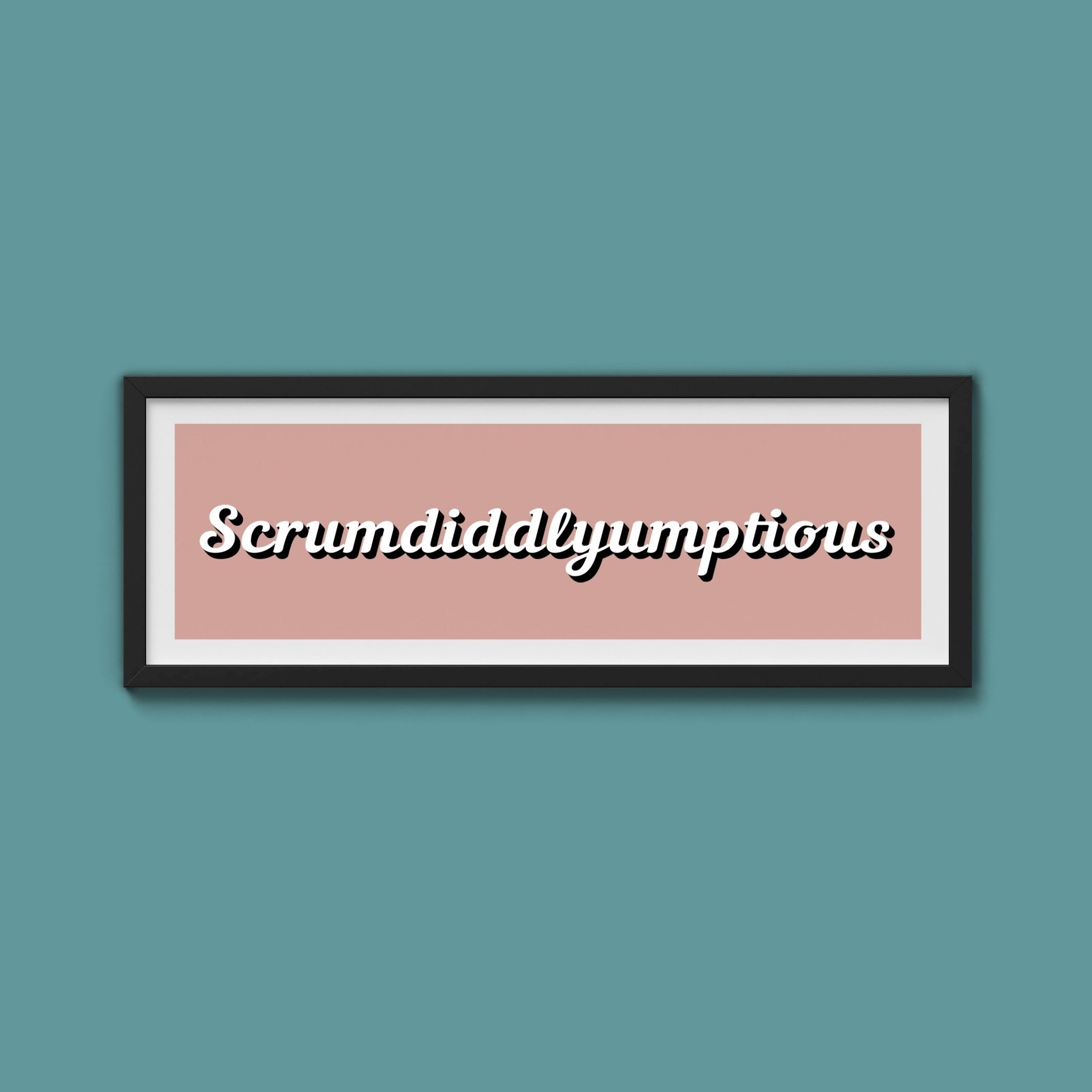 Scrumdiddlyumptious Framed Print - Above The Door