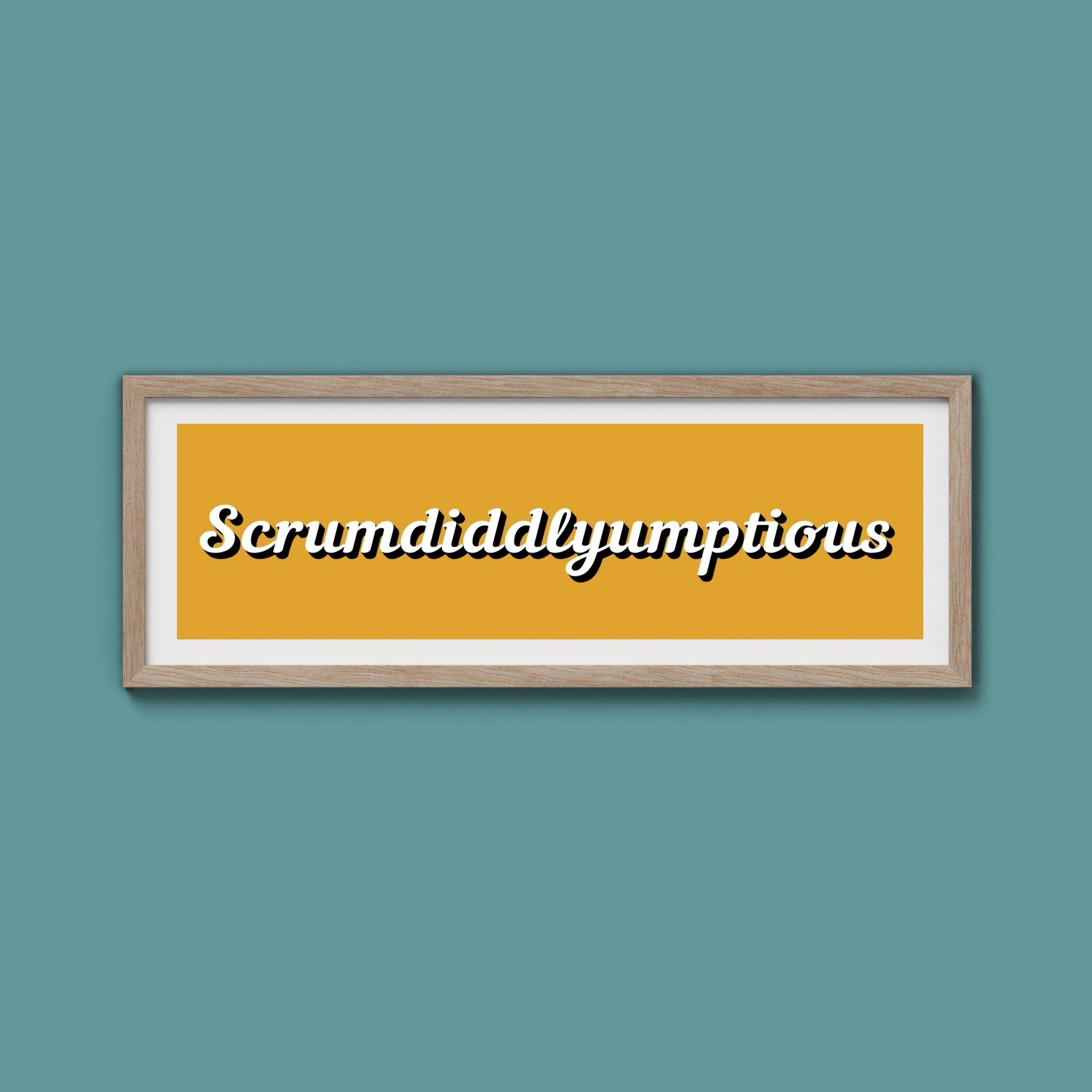 Scrumdiddlyumptious Framed Print - Above The Door