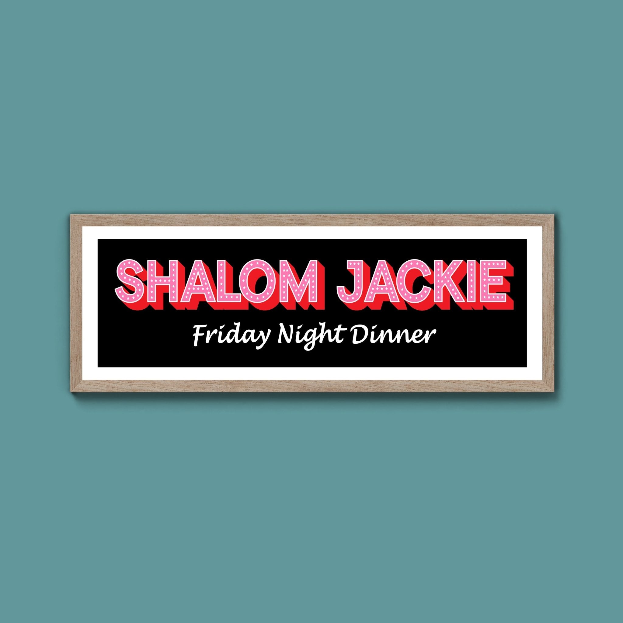 Shalom Jackie Framed Print (New Style) - Above The Door