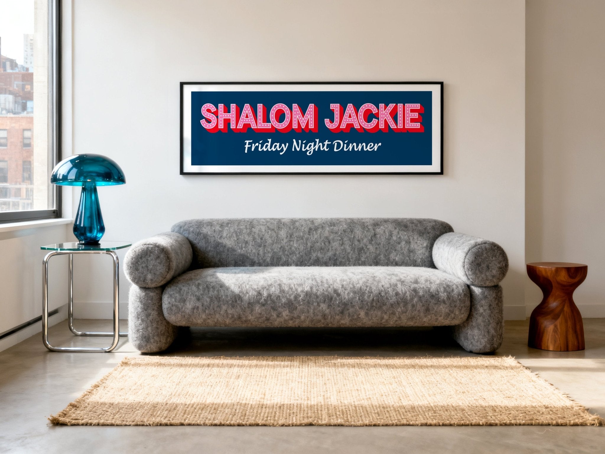 Shalom Jackie Framed Print (New Style) - Above The Door