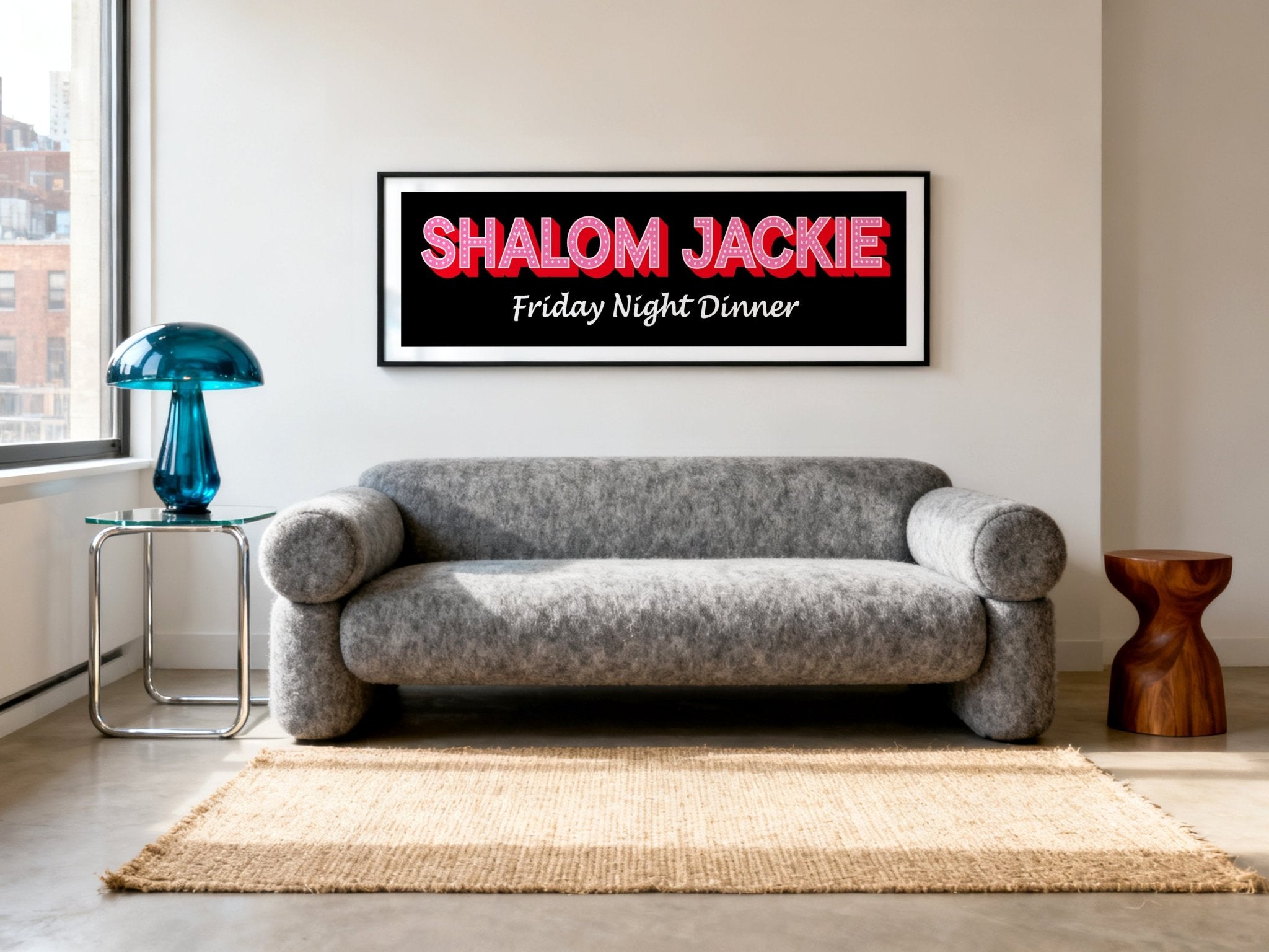 Shalom Jackie Framed Print (New Style) - Above The Door
