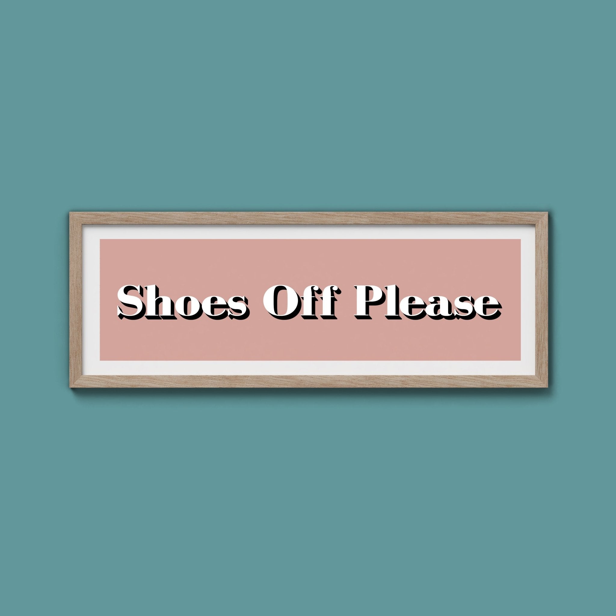 Shoes Off Please Print - Above The Door