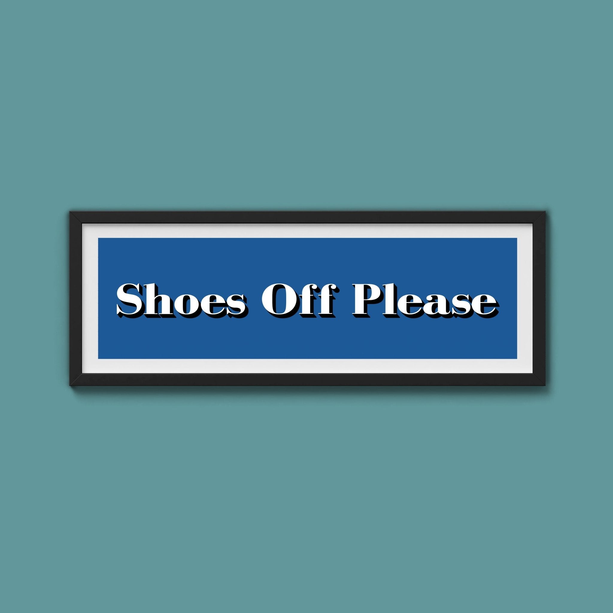 Shoes Off Please Print - Above The Door