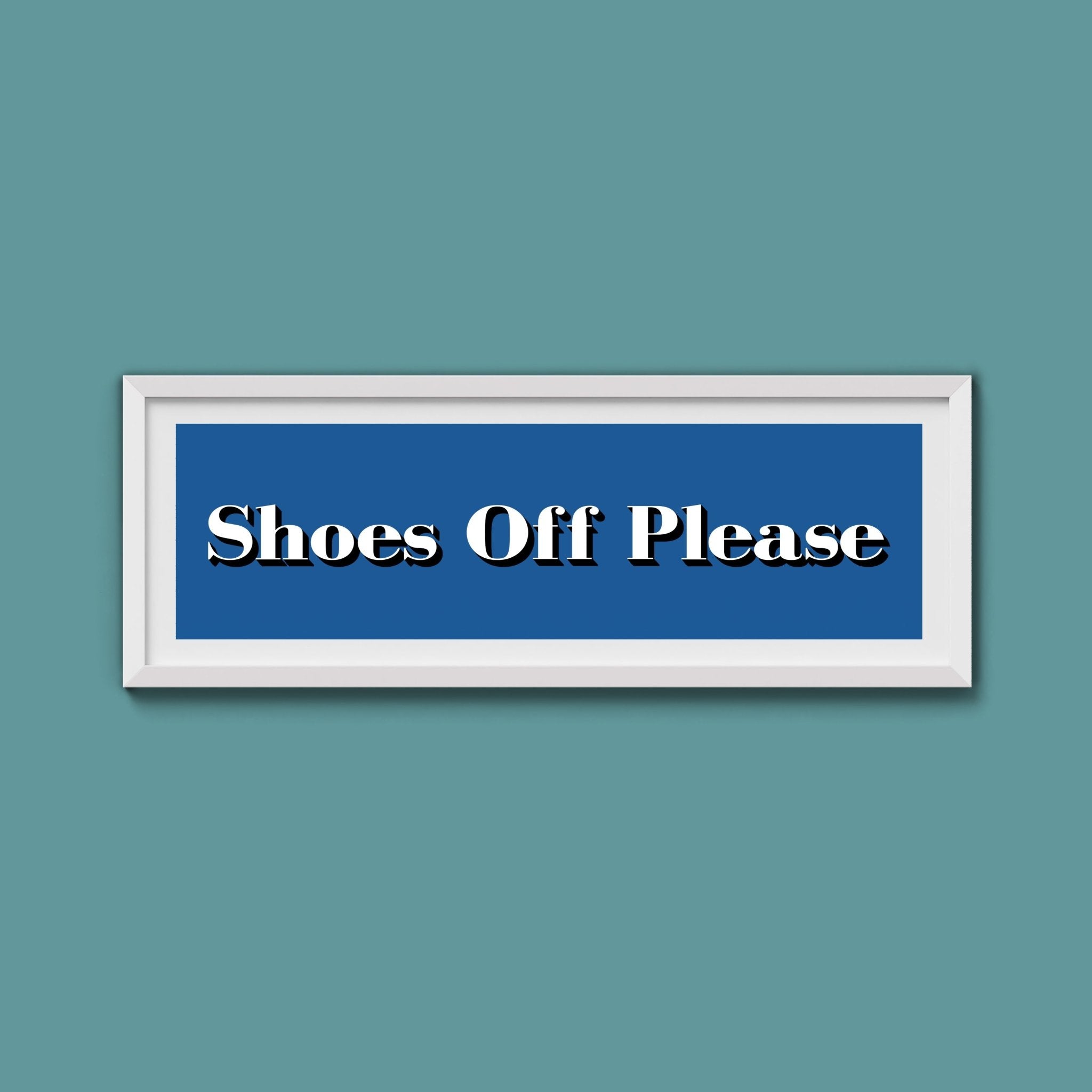 Shoes Off Please Print - Above The Door