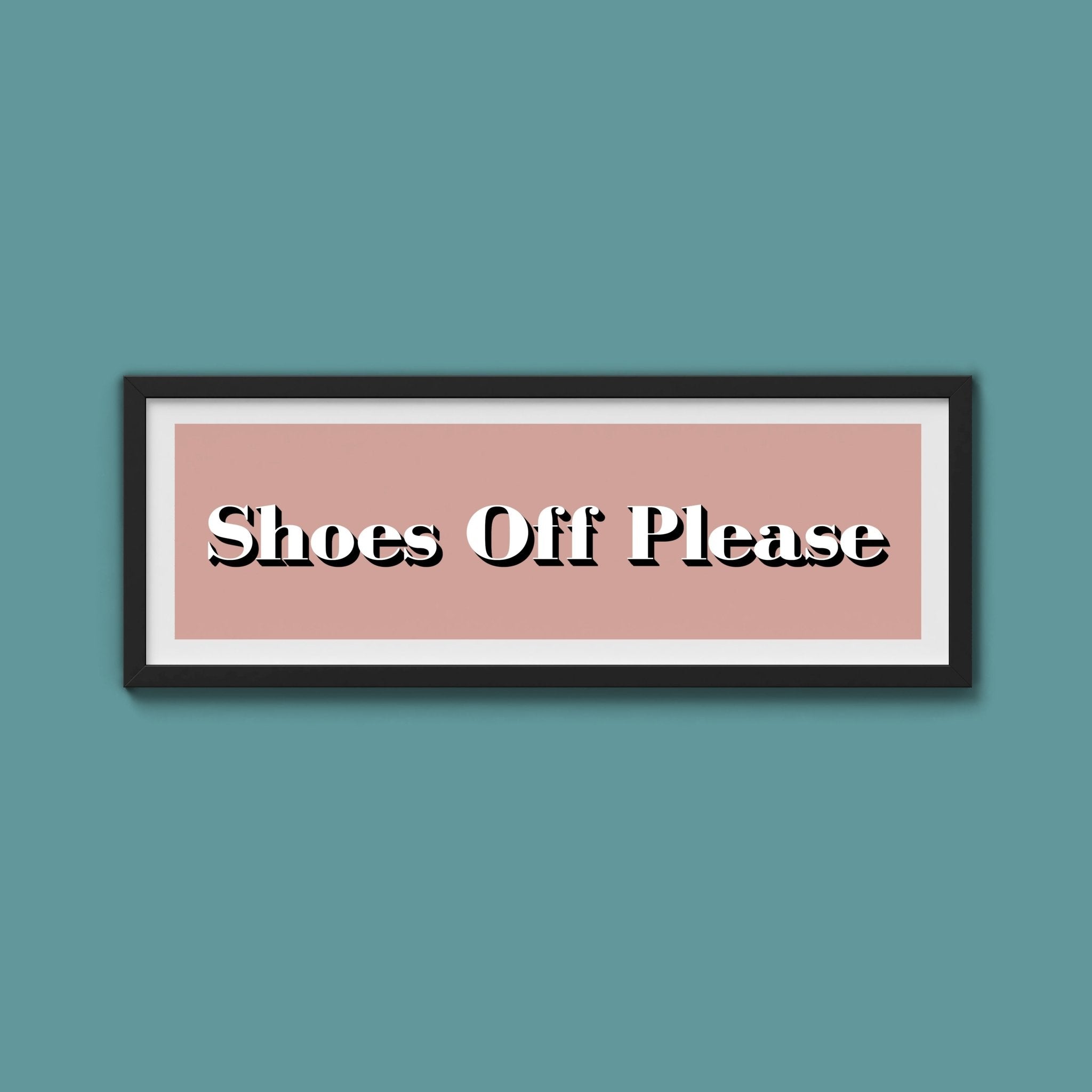 Shoes Off Please Print - Above The Door