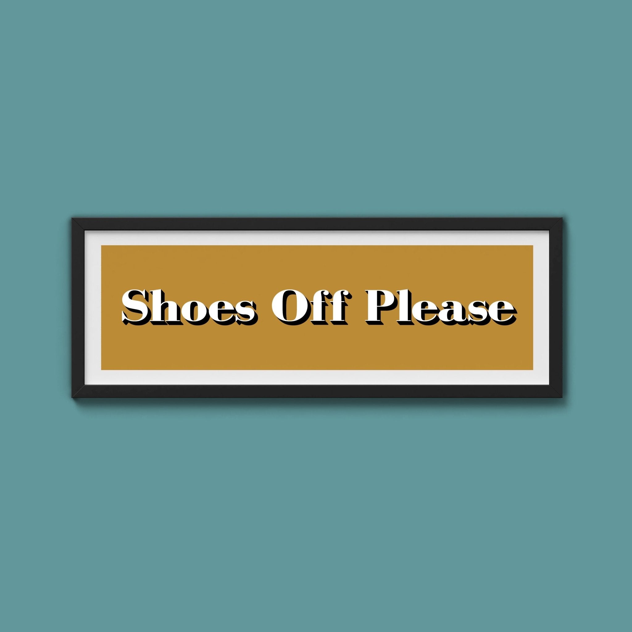 Shoes Off Please Print - Above The Door