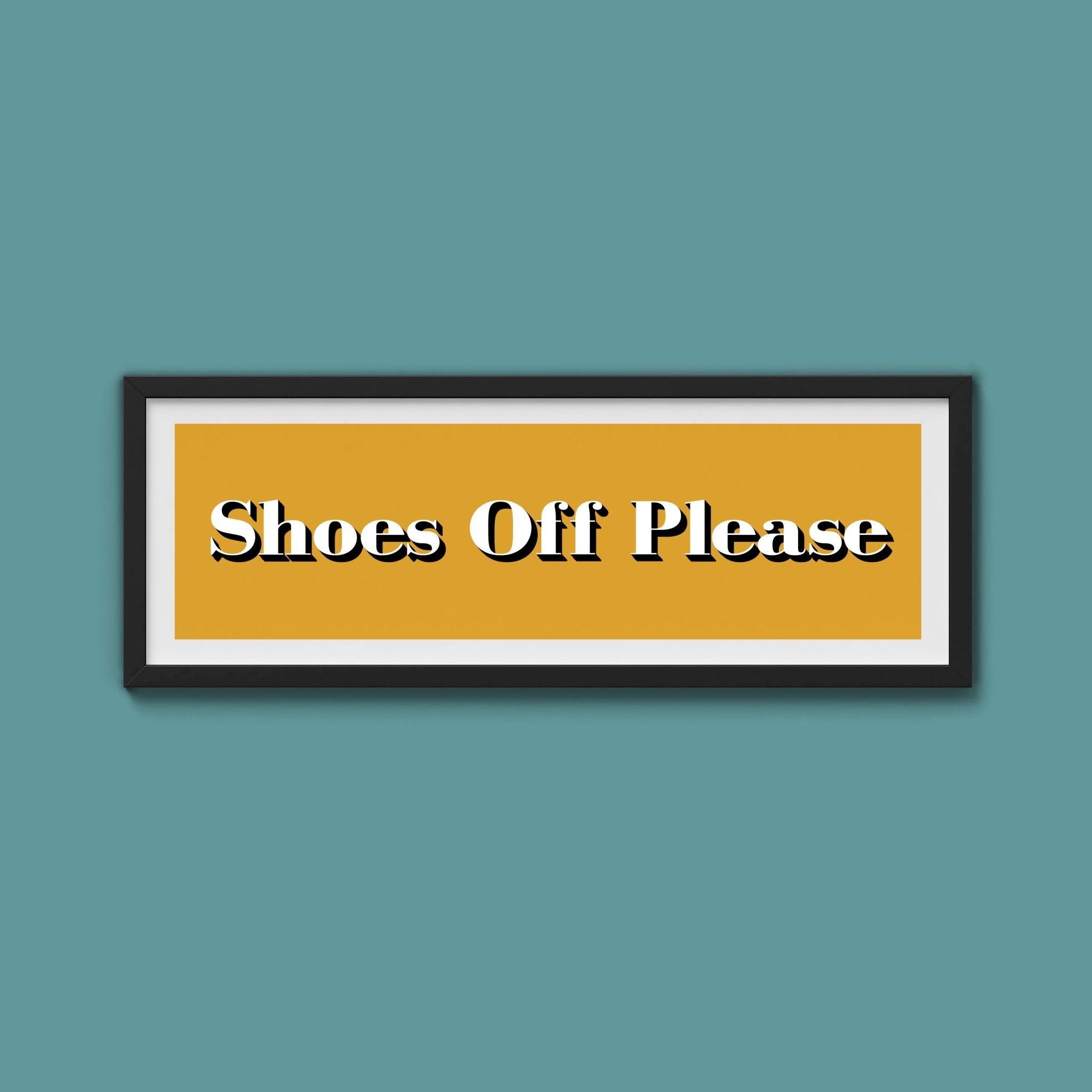 Shoes Off Please Print - Above The Door