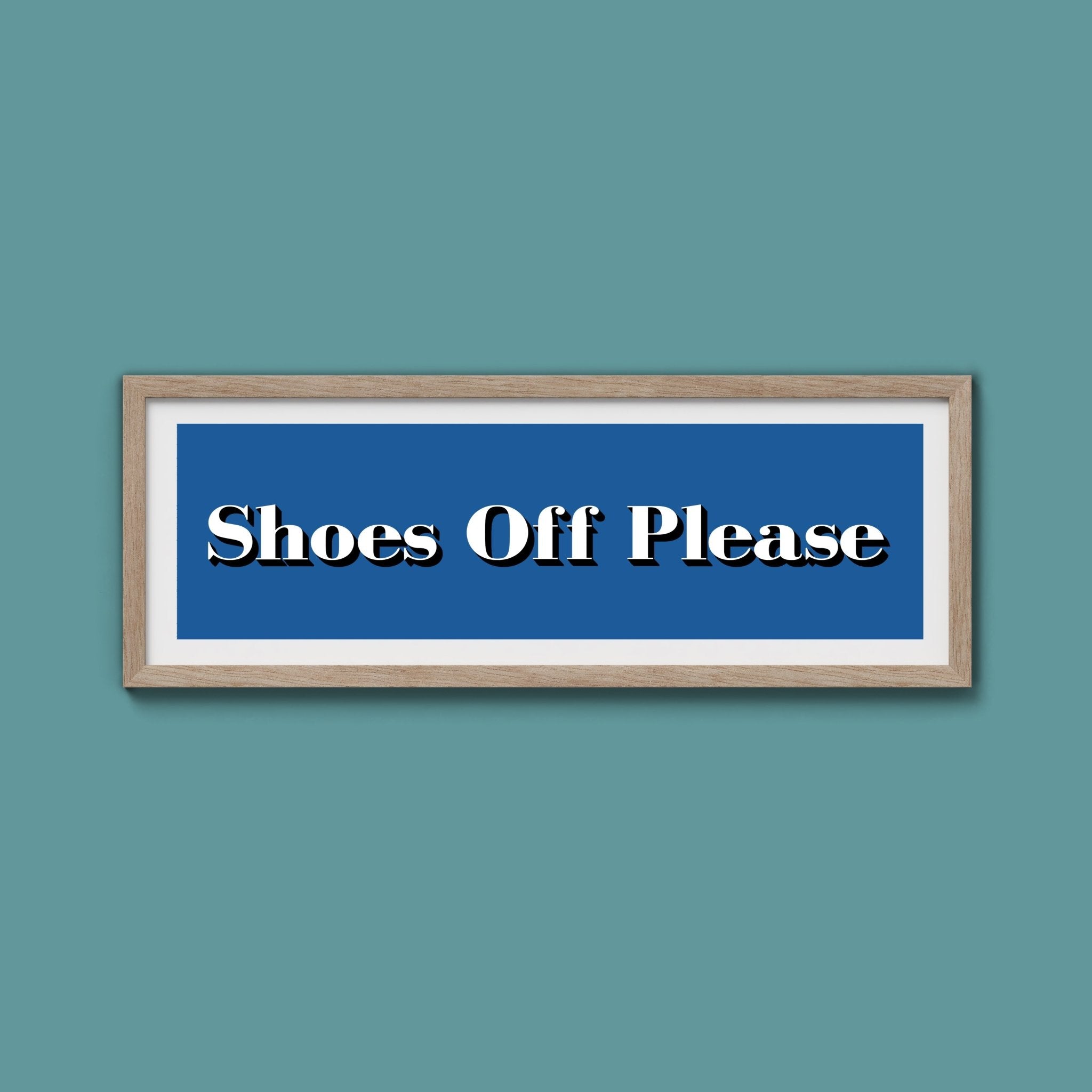 Shoes Off Please Print - Above The Door