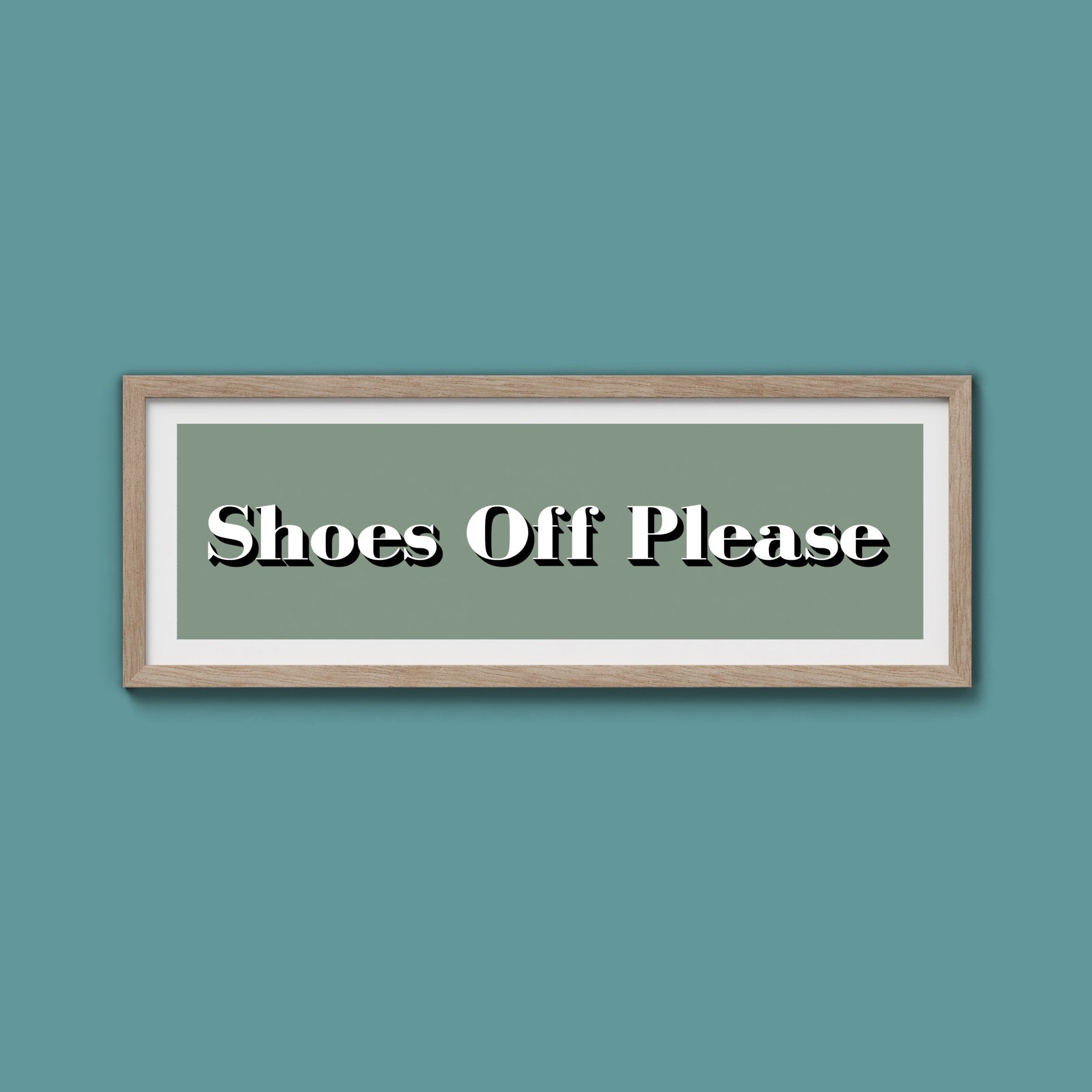 Shoes Off Please Print - Above The Door
