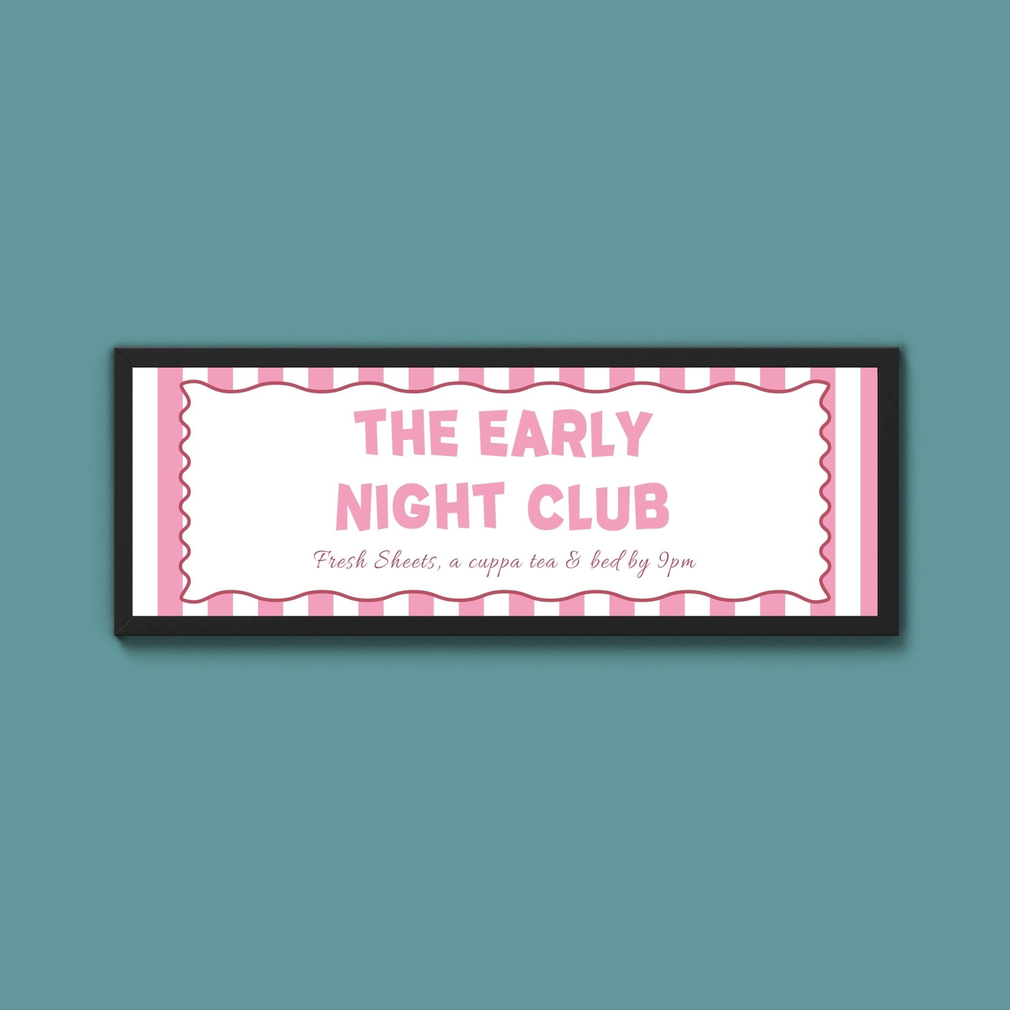 The Early Night Club Framed Print (New Style) - Above The Door