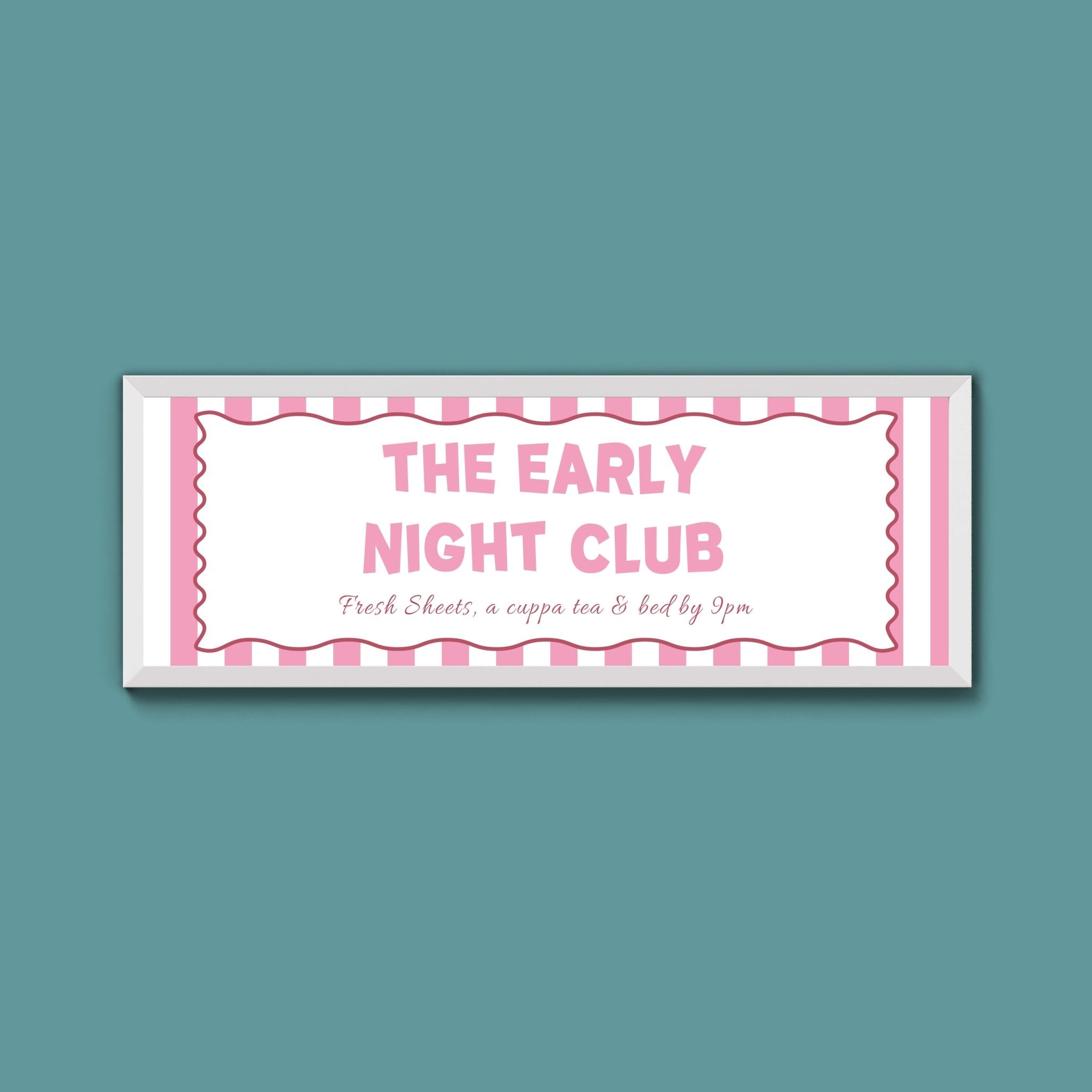 The Early Night Club Framed Print (New Style) - Above The Door