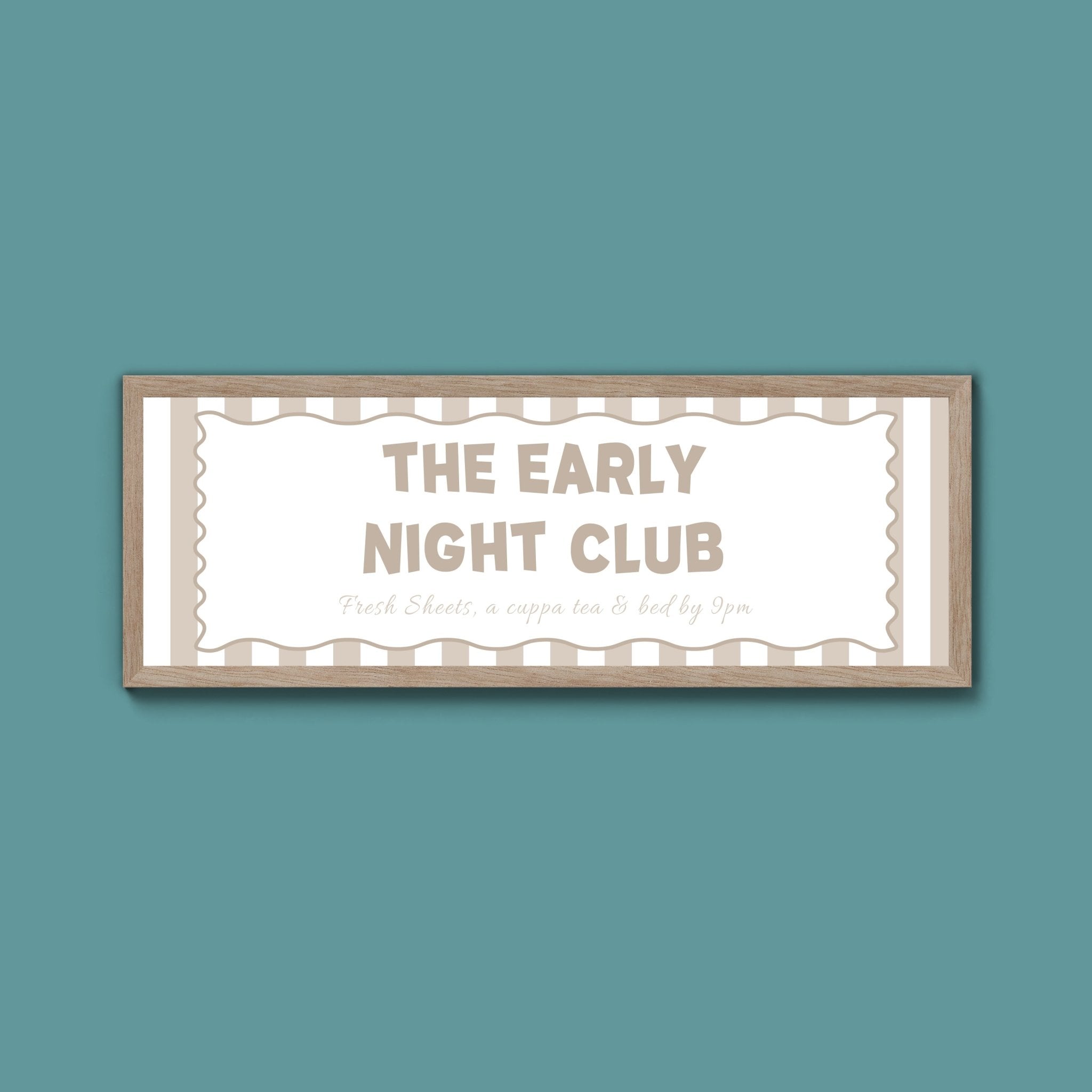 The Early Night Club Framed Print (New Style) - Above The Door