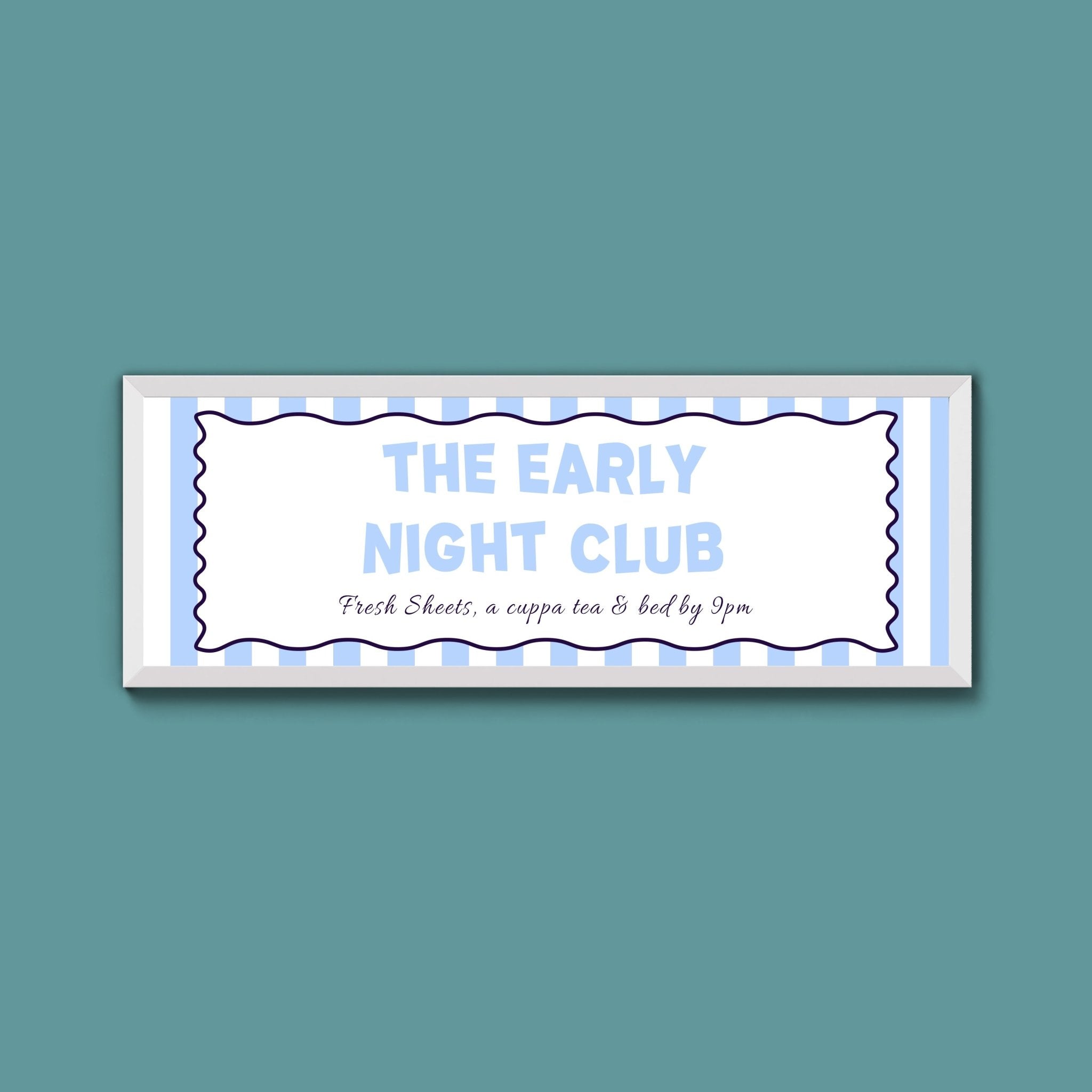 The Early Night Club Framed Print (New Style) - Above The Door