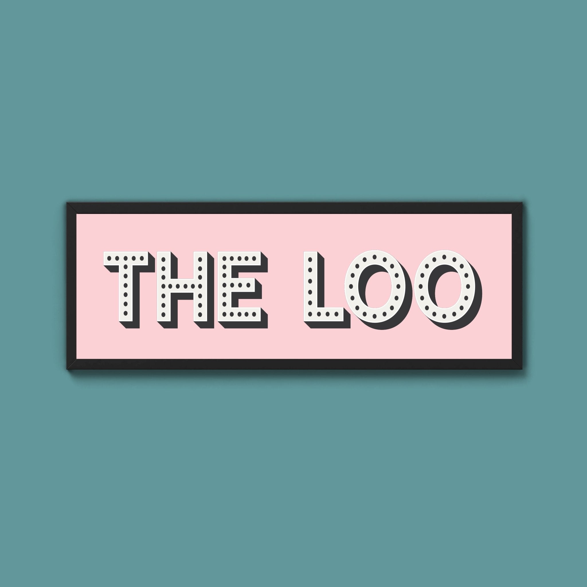 The Loo Framed Print (New Style) - Above The Door