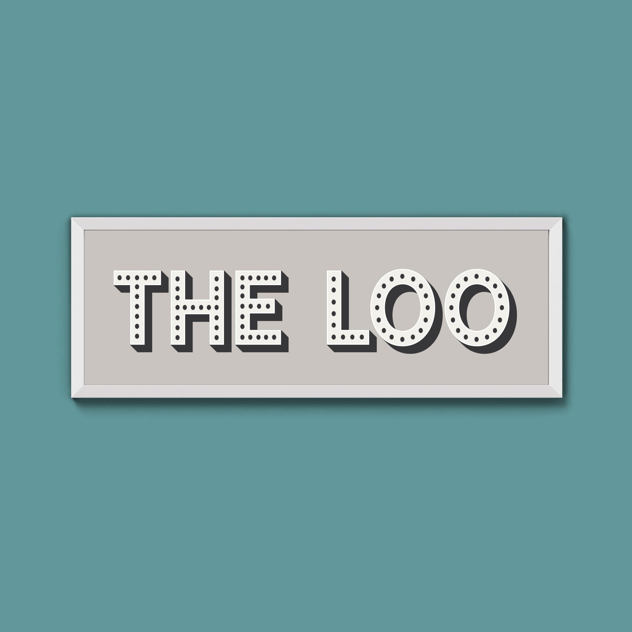 The Loo Framed Print (New Style) - Above The Door