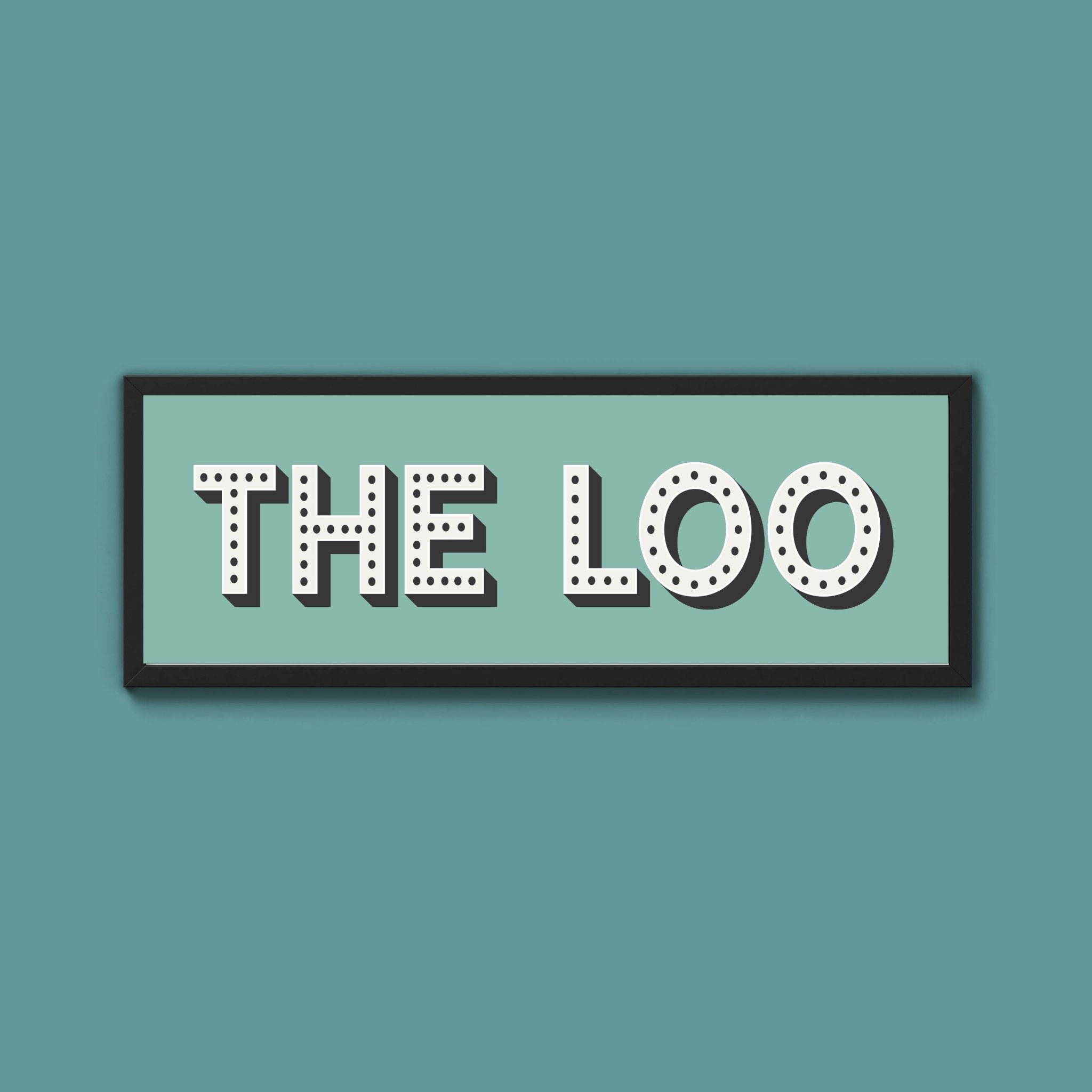 The Loo Framed Print (New Style) - Above The Door