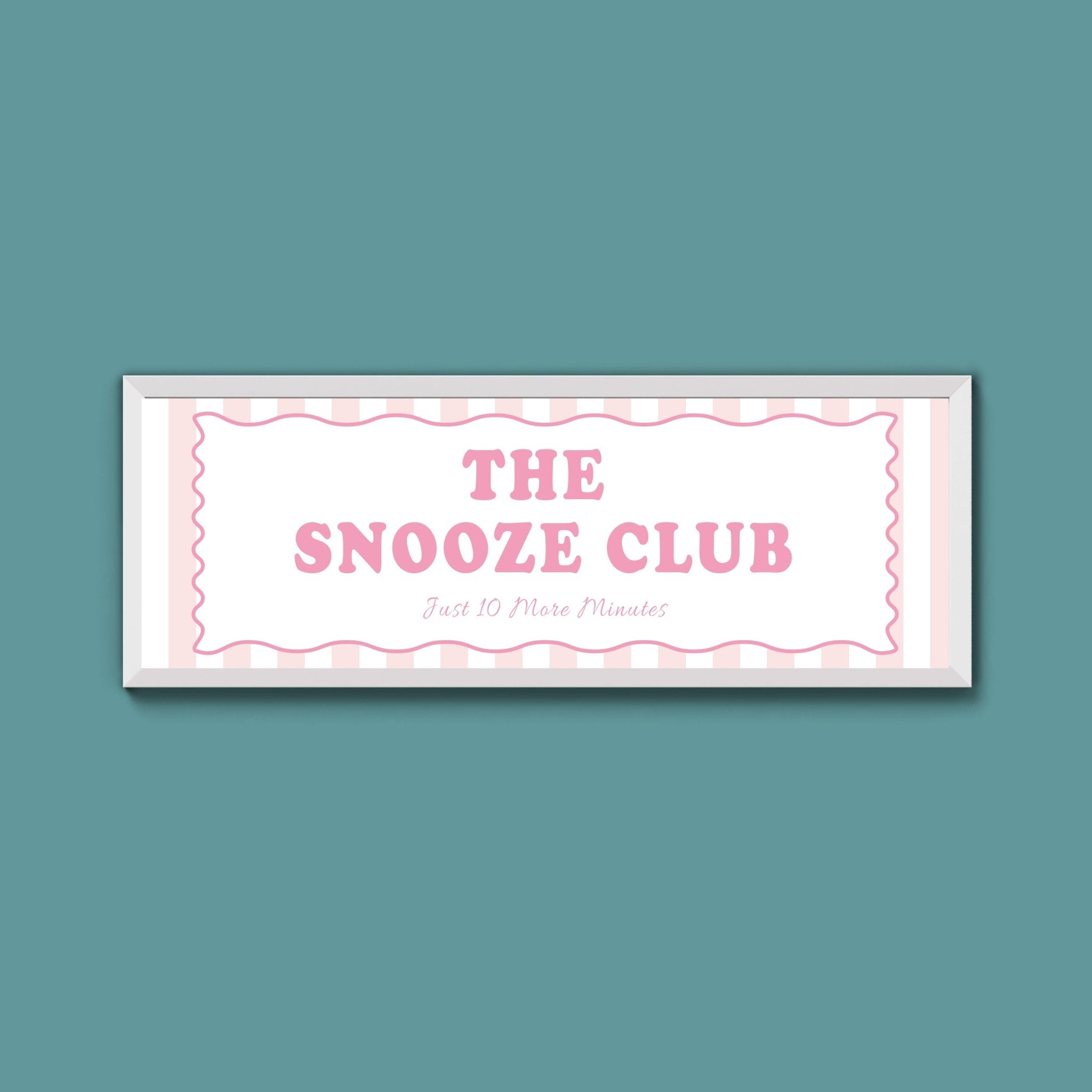The Snooze Club Framed Print (New Style) - Above The Door