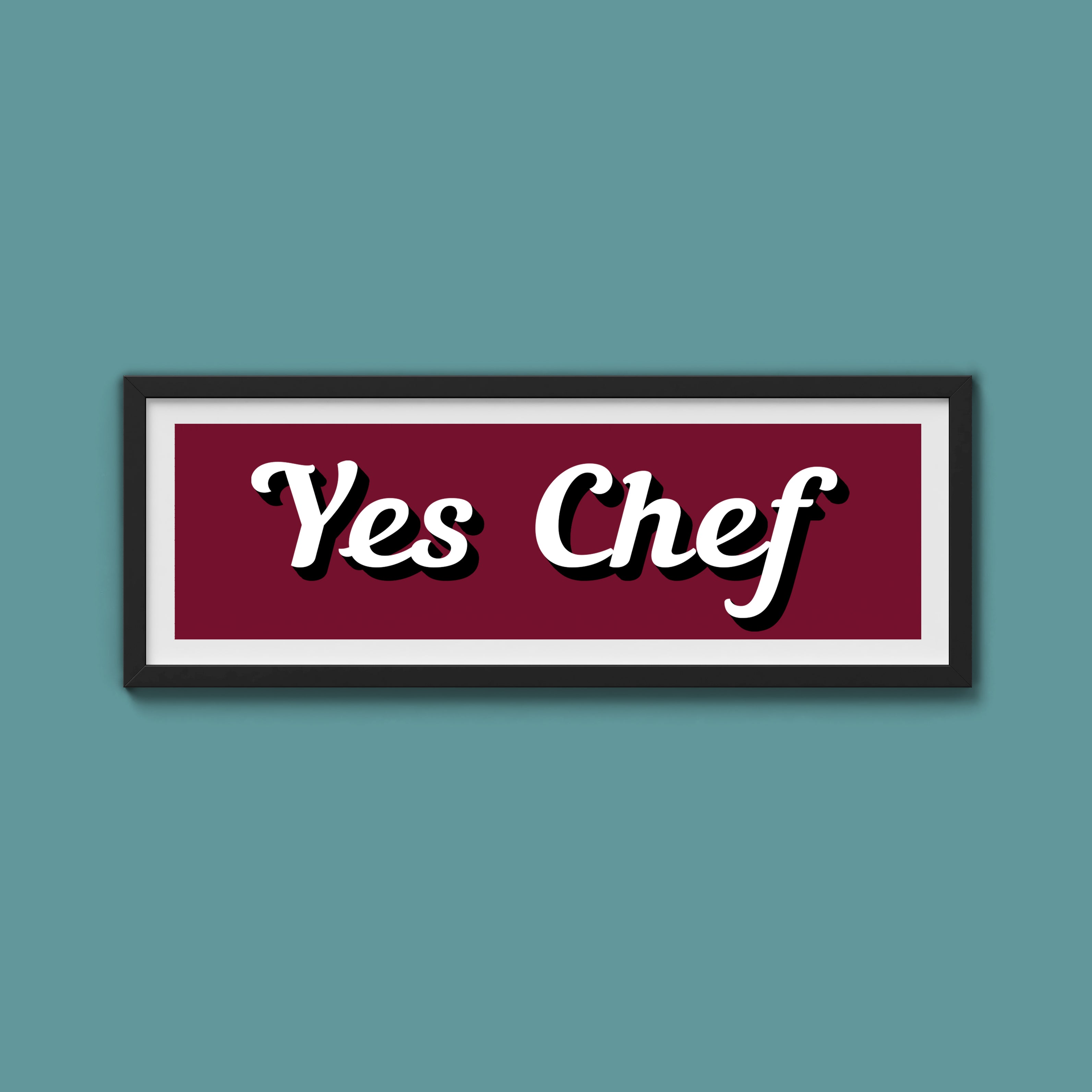 Yes Chef Framed Print