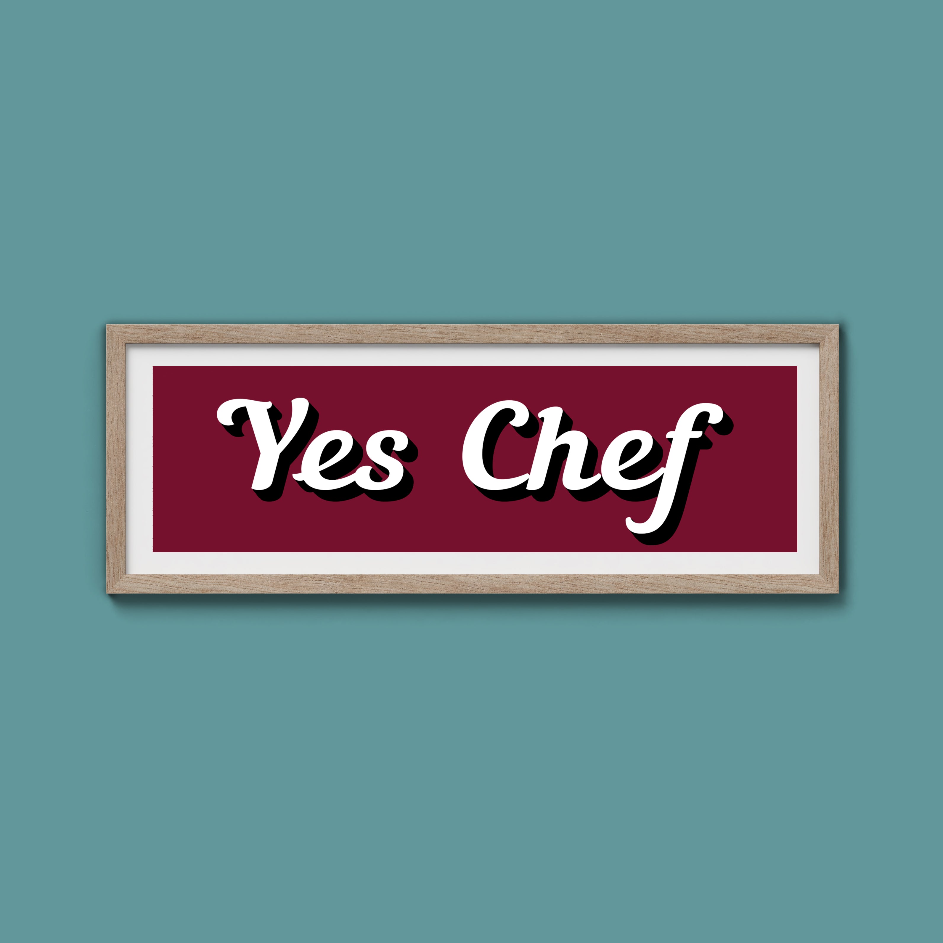 Yes Chef Framed Print