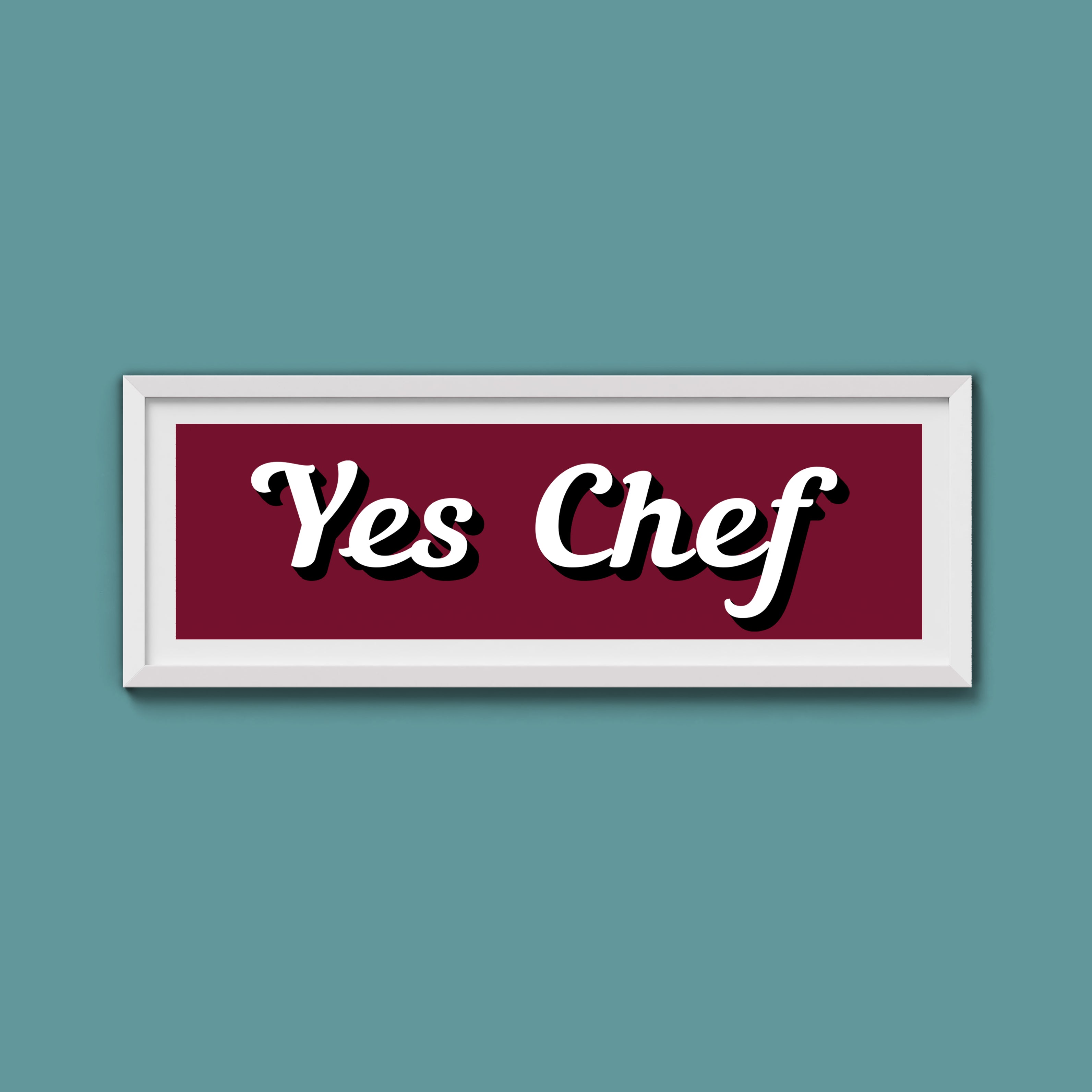 Yes Chef Framed Print