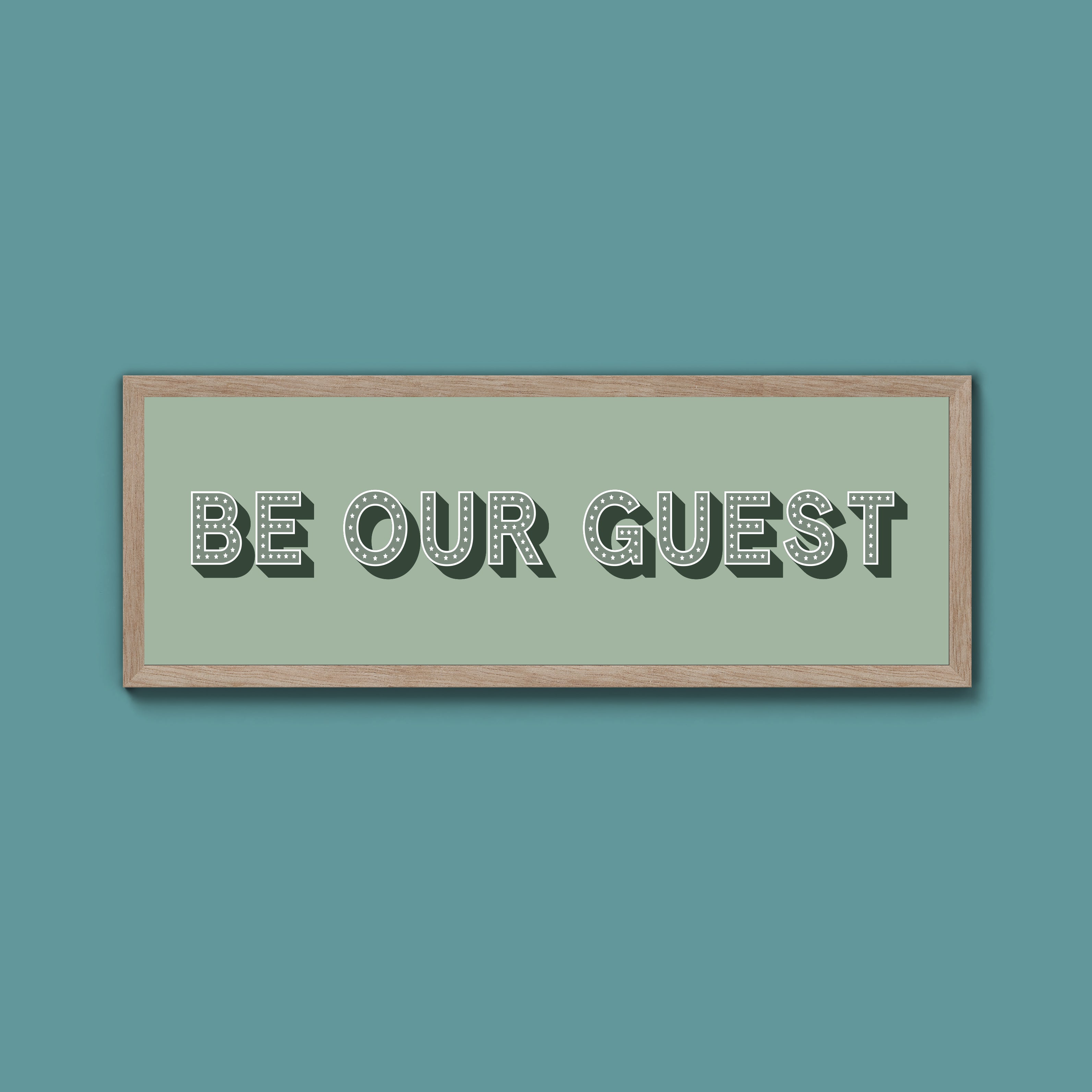 Be Our Guest Framed Print (New Style)