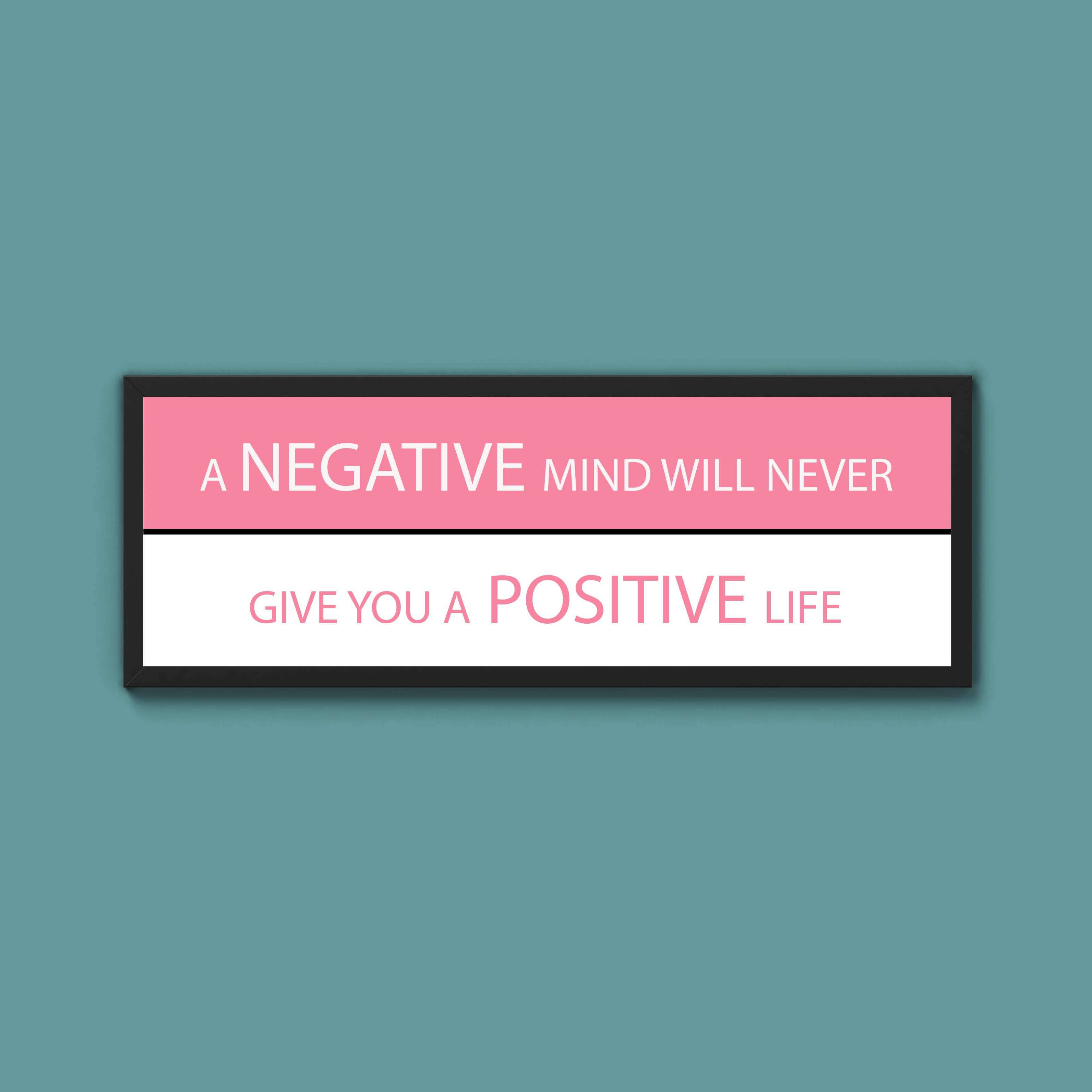 Negative And Positive Framed Print