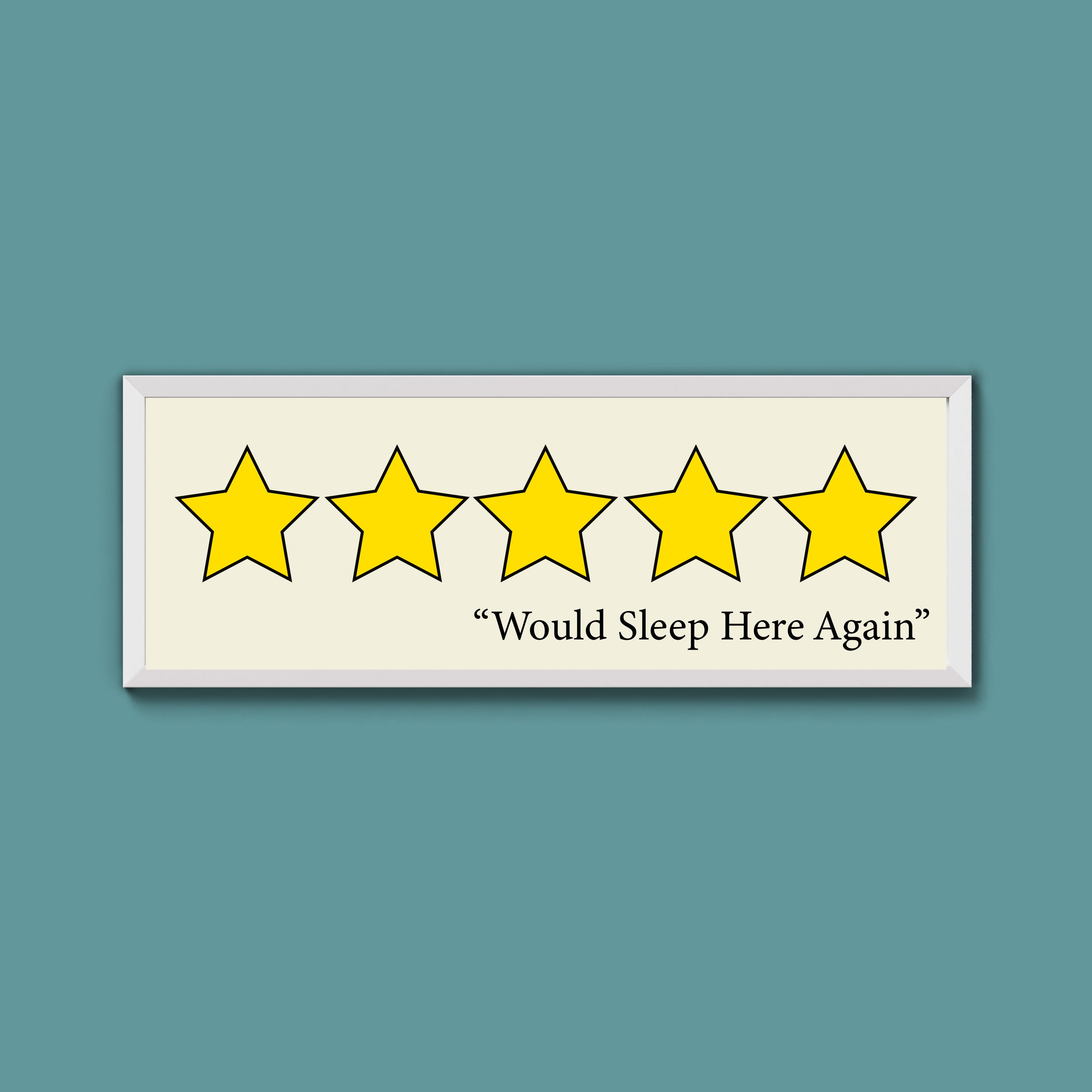 Would Sleep Here Again Framed Print (New Style)
