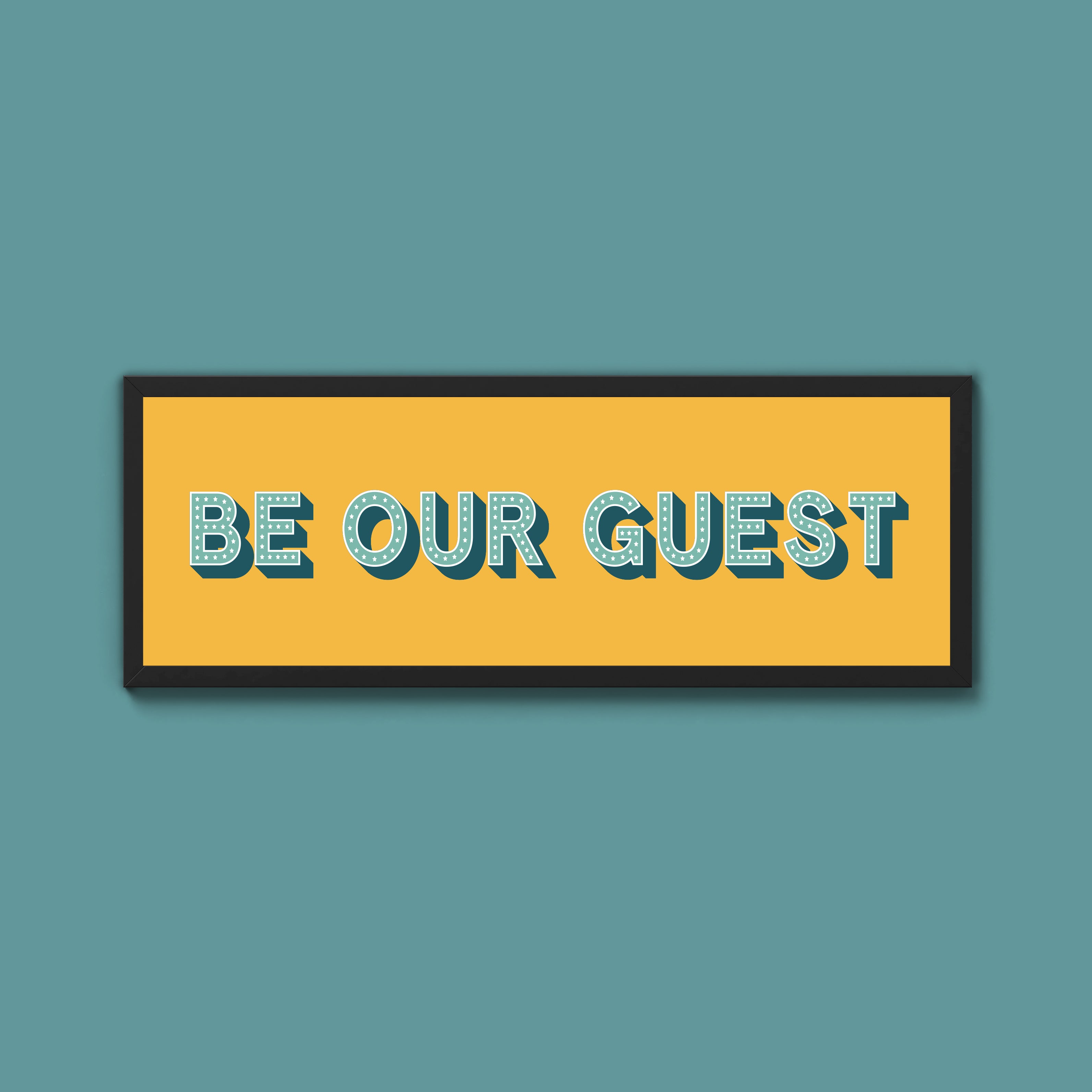 Be Our Guest Framed Print (New Style)